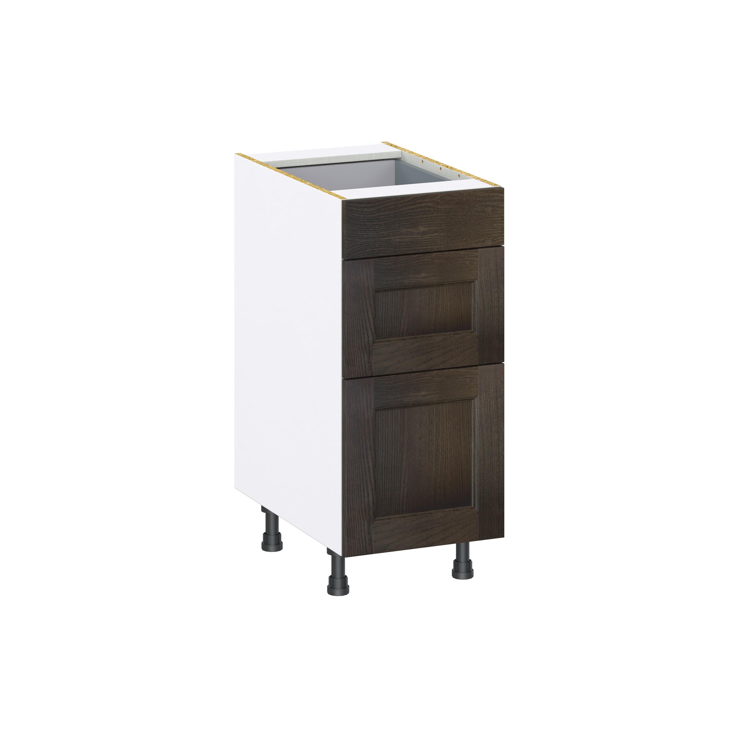 Lincoln Chestnut Solid Wood Assembled Base Kitchen Cabinet with 3 Drawers (15 in. W x 34.5 in. H x 24 in. D)