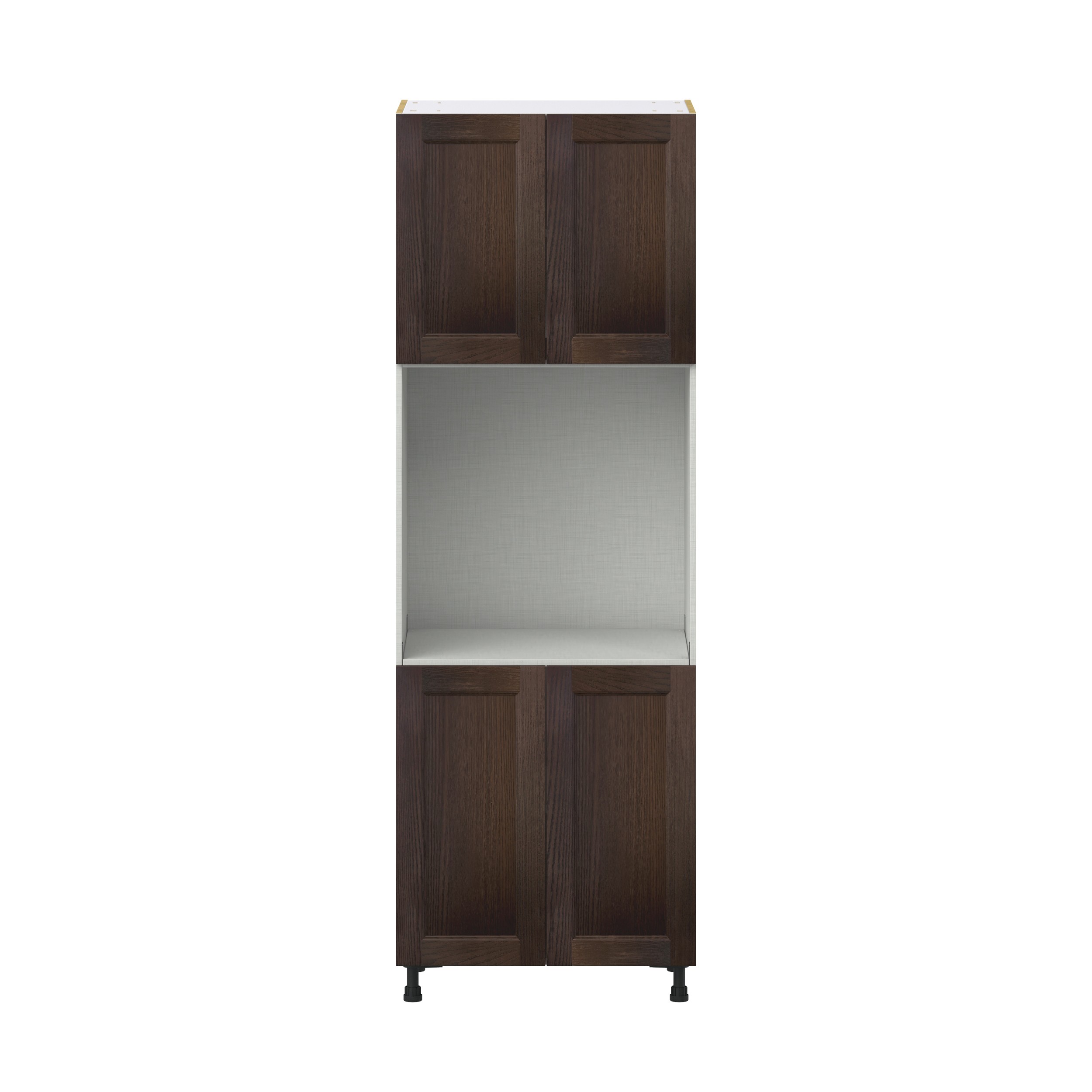 Lincoln Chestnut Solid Wood Assembled Pantry Single Oven Kitchen Cabinet (30 in. W x 89.5 in. H x 24 in. D)