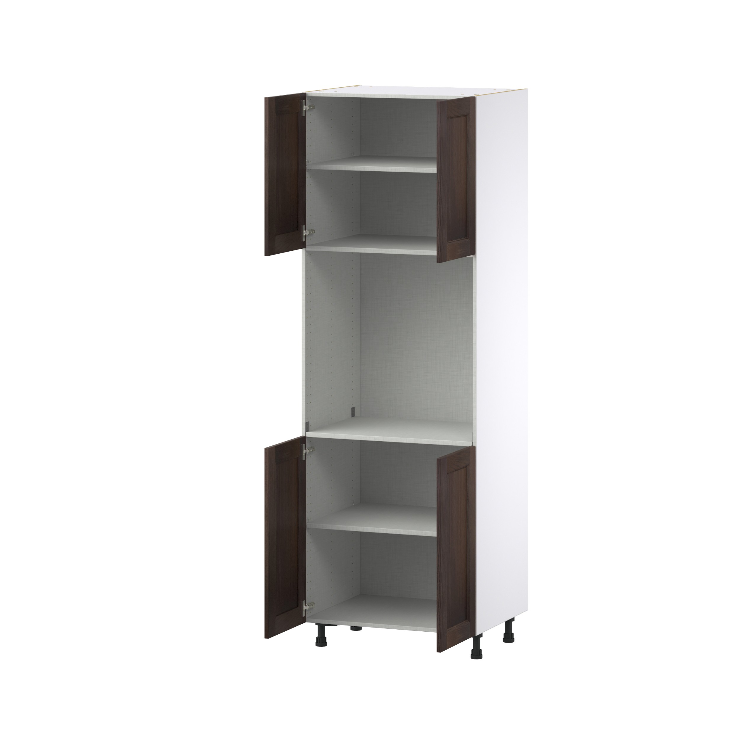 Lincoln Chestnut Solid Wood Assembled Pantry Single Oven Kitchen Cabinet (30 in. W x 89.5 in. H x 24 in. D)