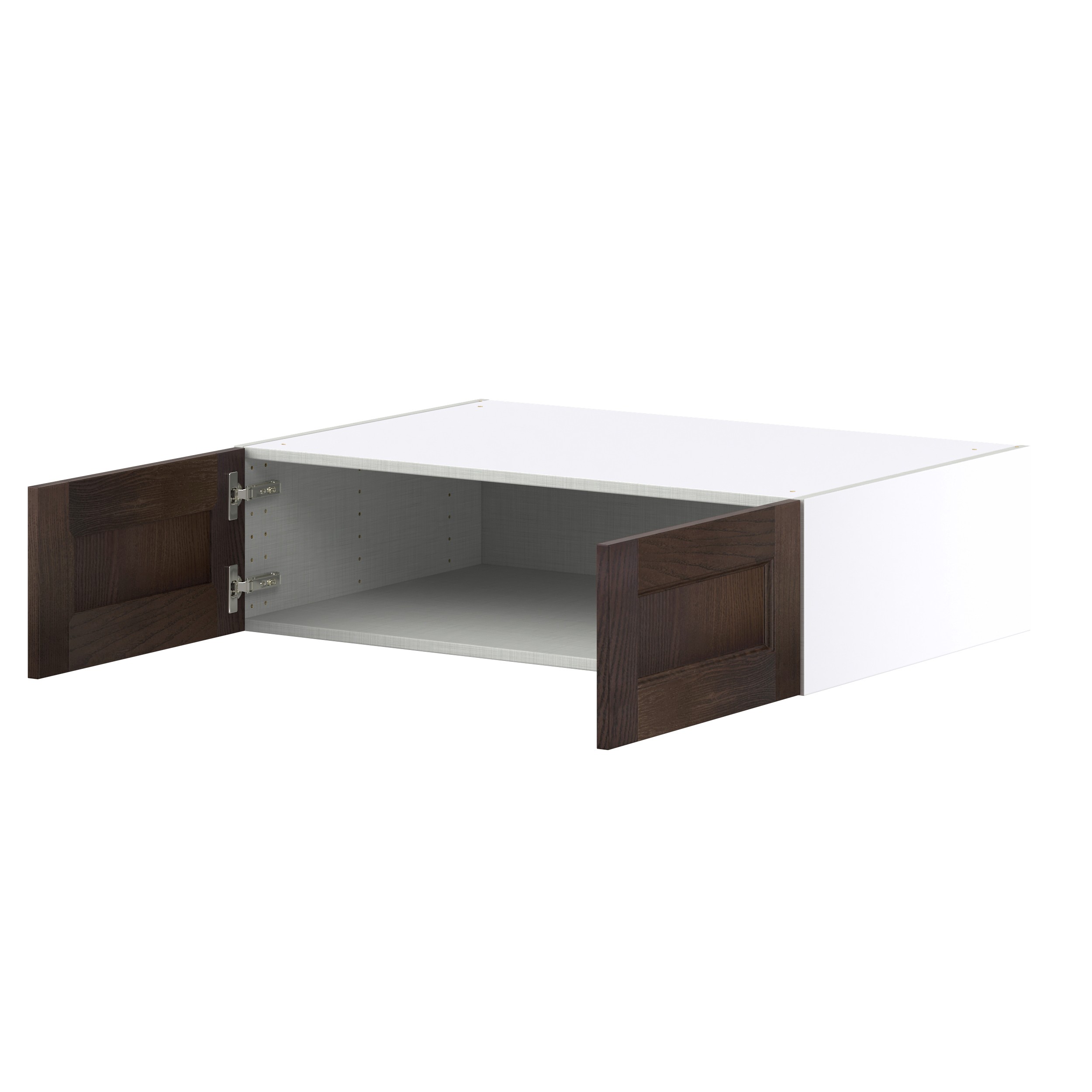 Lincoln Chestnut Solid Wood Assembled Deep Wall Bridge Kitchen Cabinet (36 in. W x 10 in. H x 24 in. D)