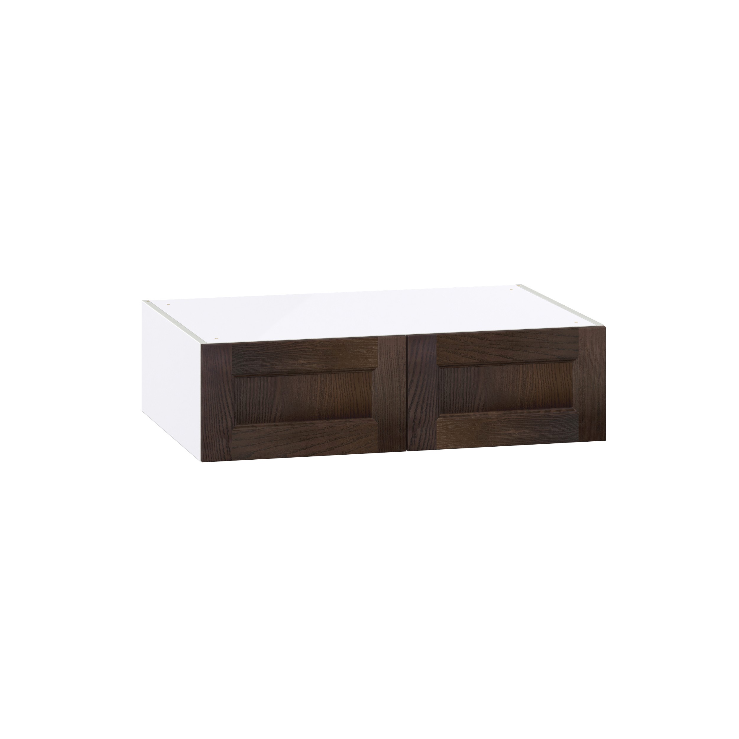 Lincoln Chestnut Solid Wood Assembled Deep Wall Bridge Kitchen Cabinet (36 in. W x 10 in. H x 24 in. D)