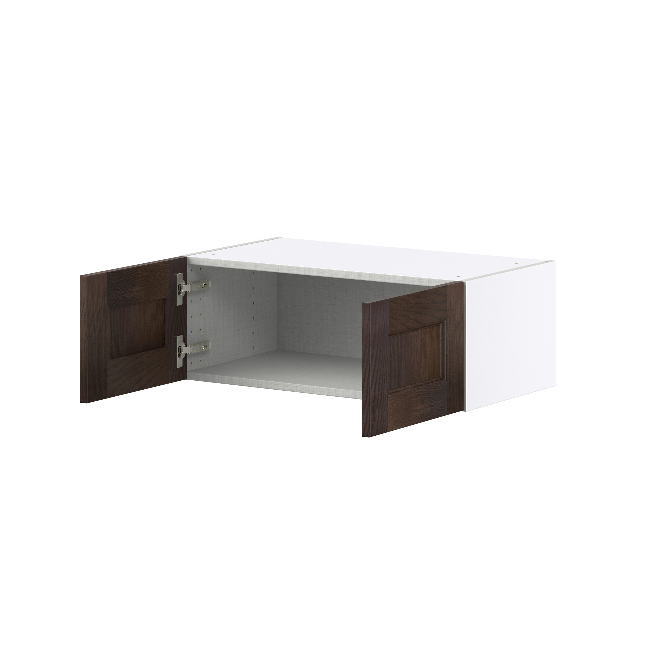 Lincoln Chestnut Solid Wood Assembled Wall Bridge Kitchen Cabinet (27 in. W X 10 in. H X 14 in. D)