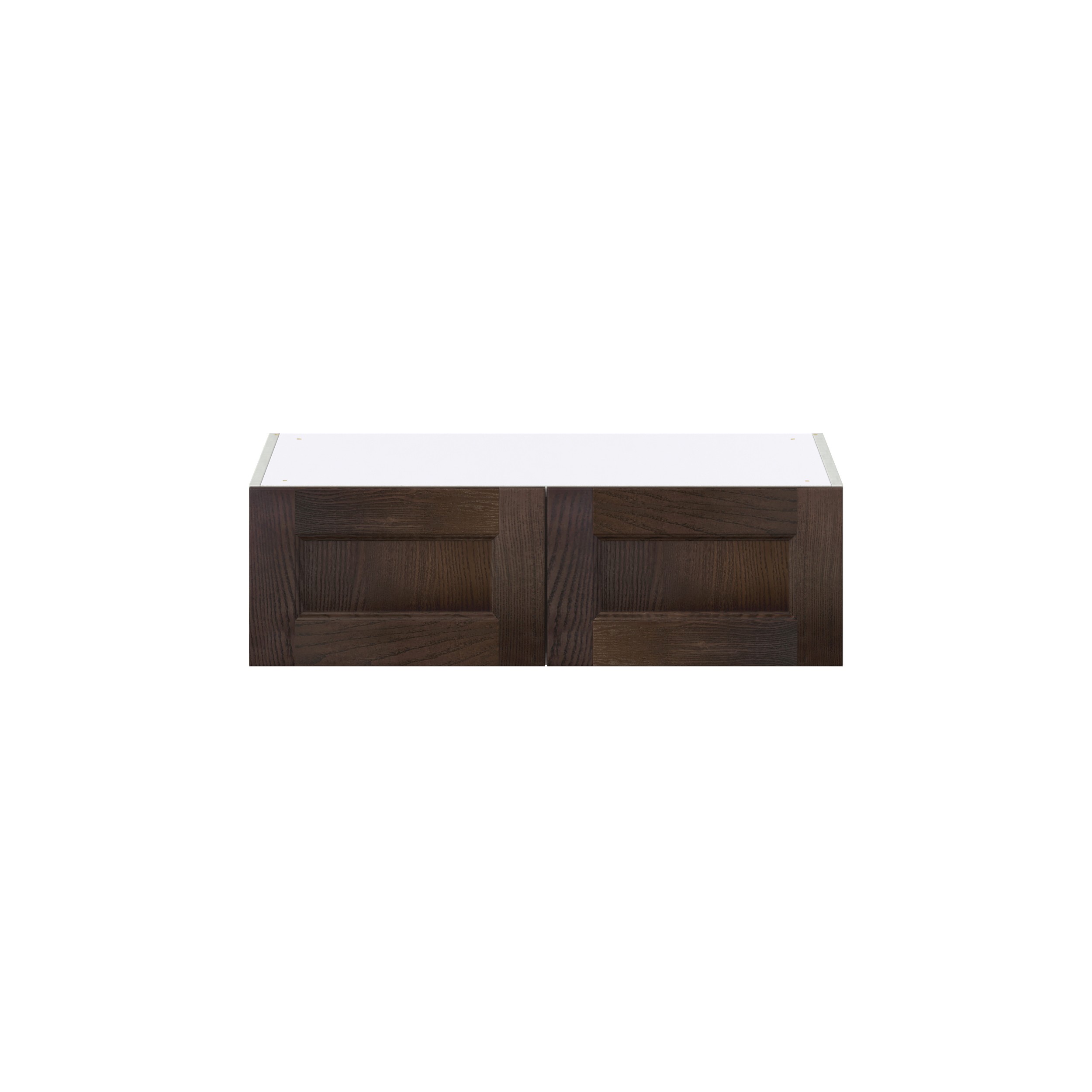 Lincoln Chestnut Solid Wood Assembled Deep Wall Bridge Kitchen Cabinet (33 in. W X 10 in. H X 24 in. D)
