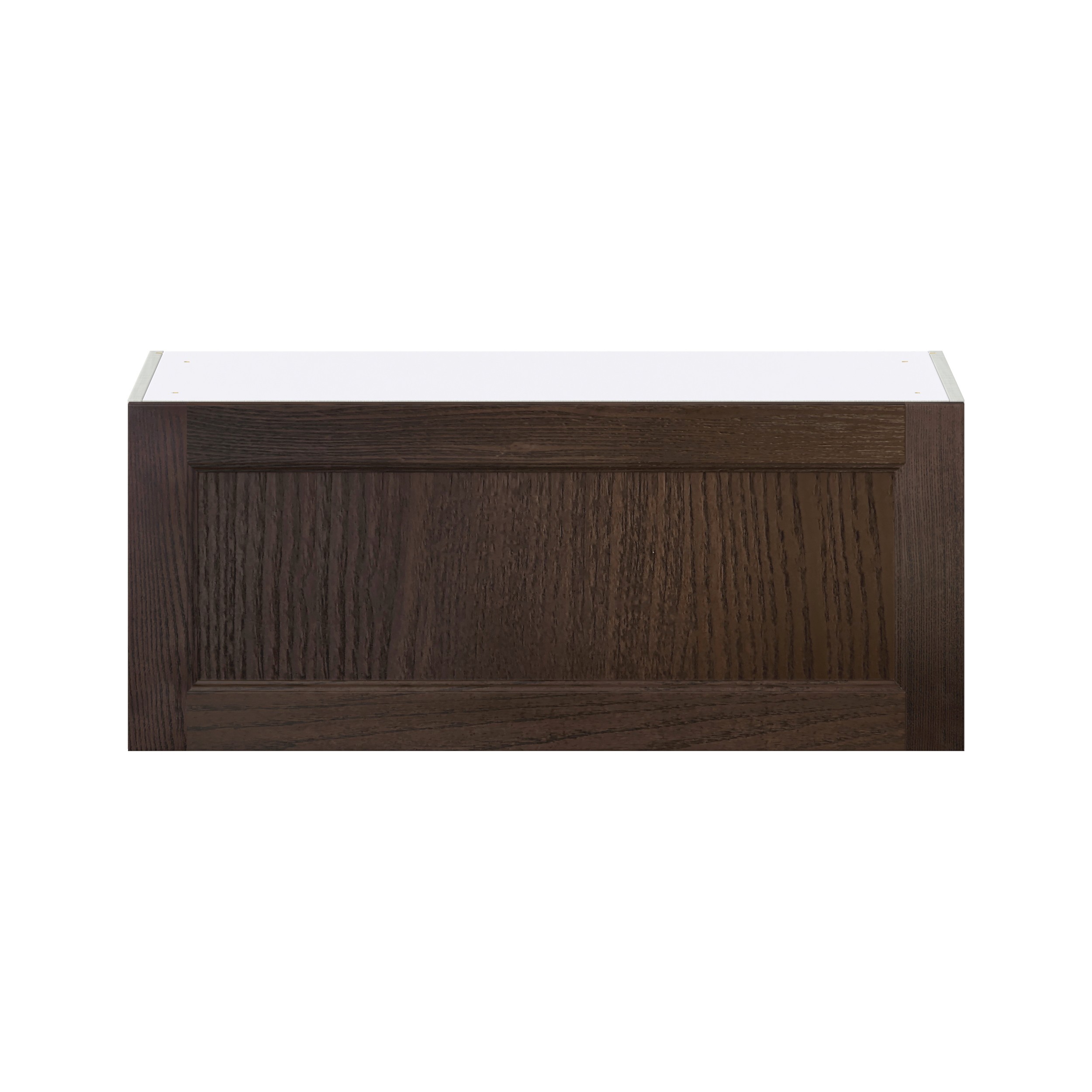 Lincoln Chestnut Solid Wood Assembled Wall Bridge Kitchen Cabinet with Liftup Door (36 in. W x 15 in. H x 14 in. D)
