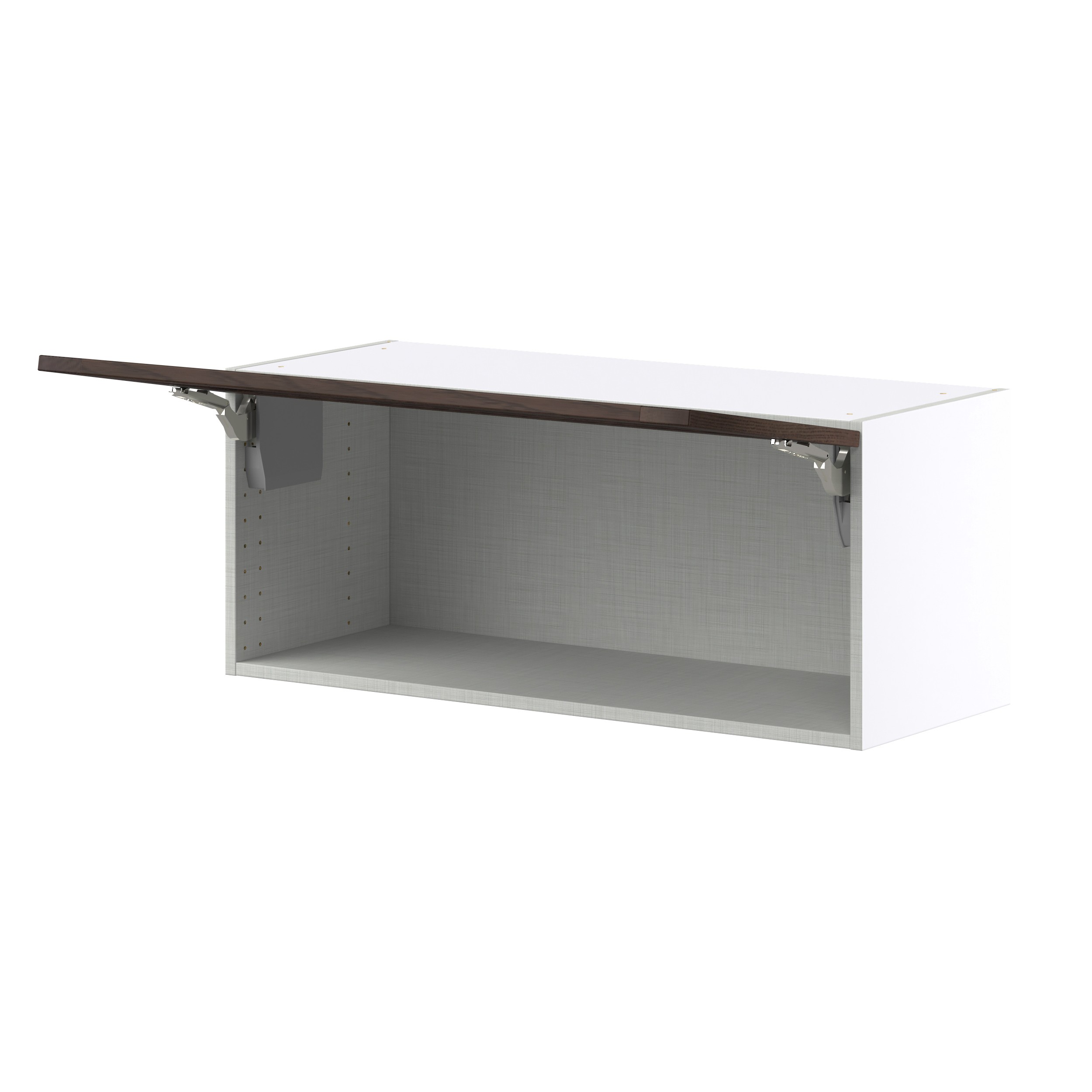 Lincoln Chestnut Solid Wood Assembled Wall Bridge Kitchen Cabinet with Liftup Door (36 in. W x 15 in. H x 14 in. D)