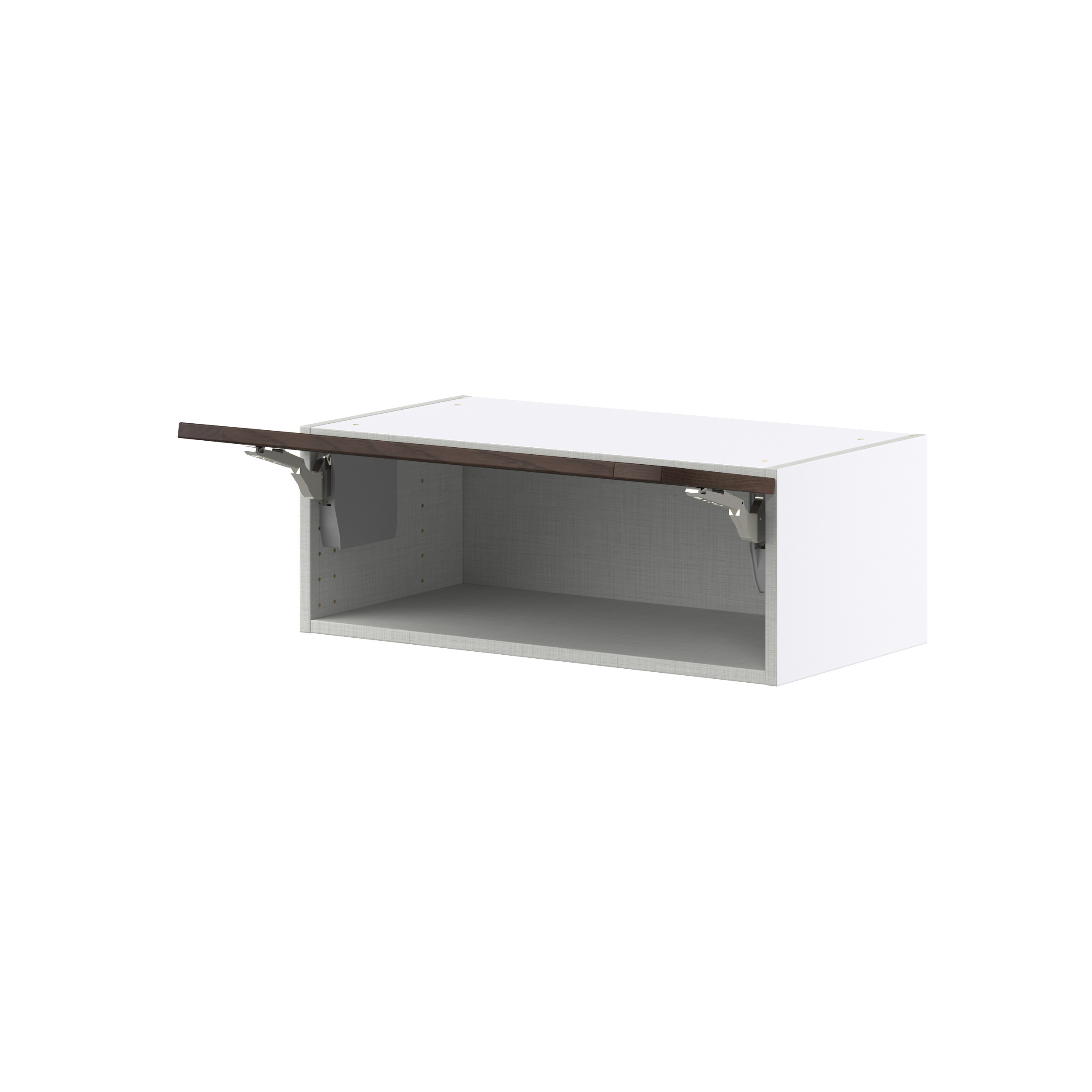 Lincoln Chestnut Solid Wood Assembled Wall Bridge Kitchen Cabinet with Lift Up (27 in. W X 10 in. H X 14 in. D)