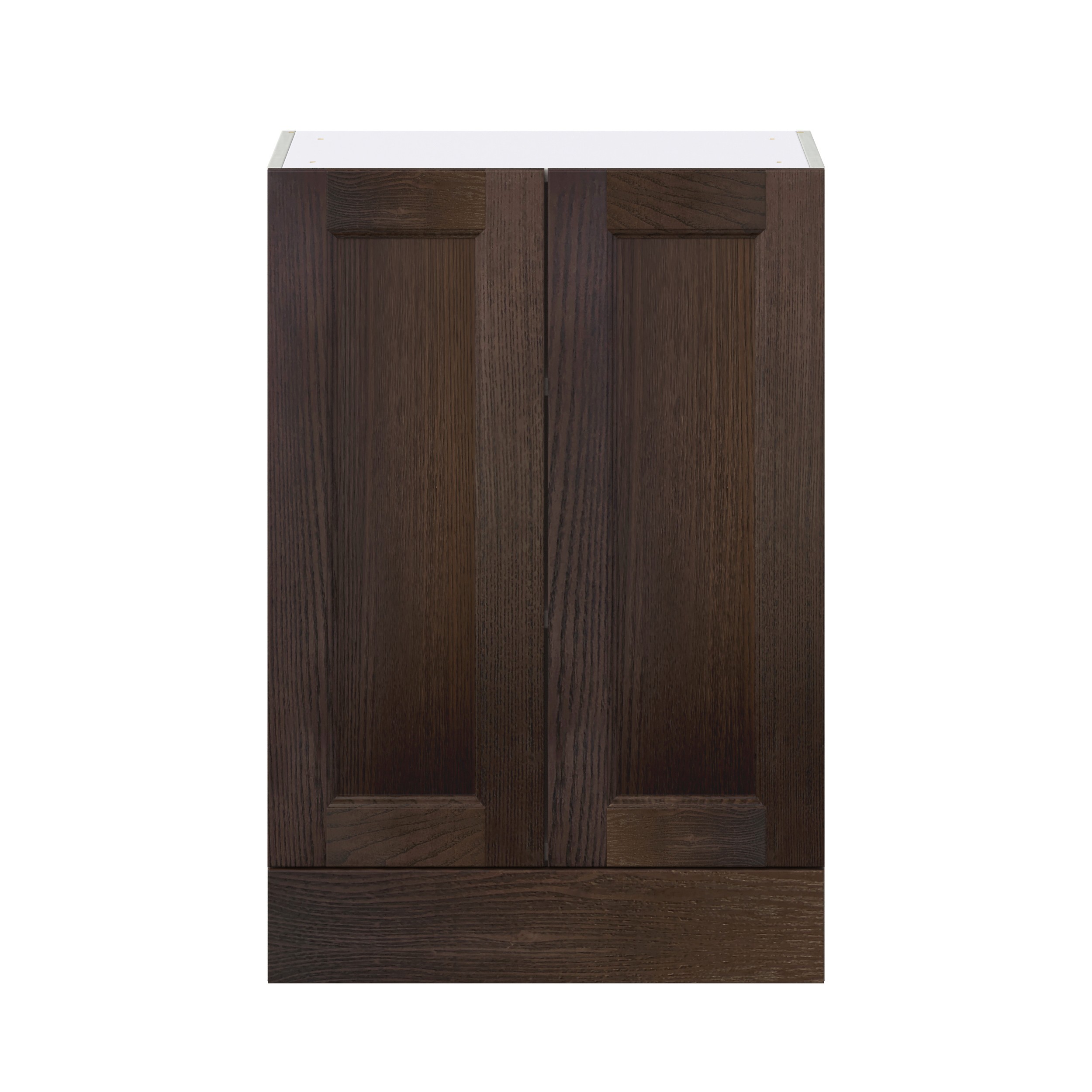 Lincoln Chestnut Solid Wood Assembled Wall Kitchen Cabinet with a Drawer (24 in. W x 35 in. H x 14 in. D)