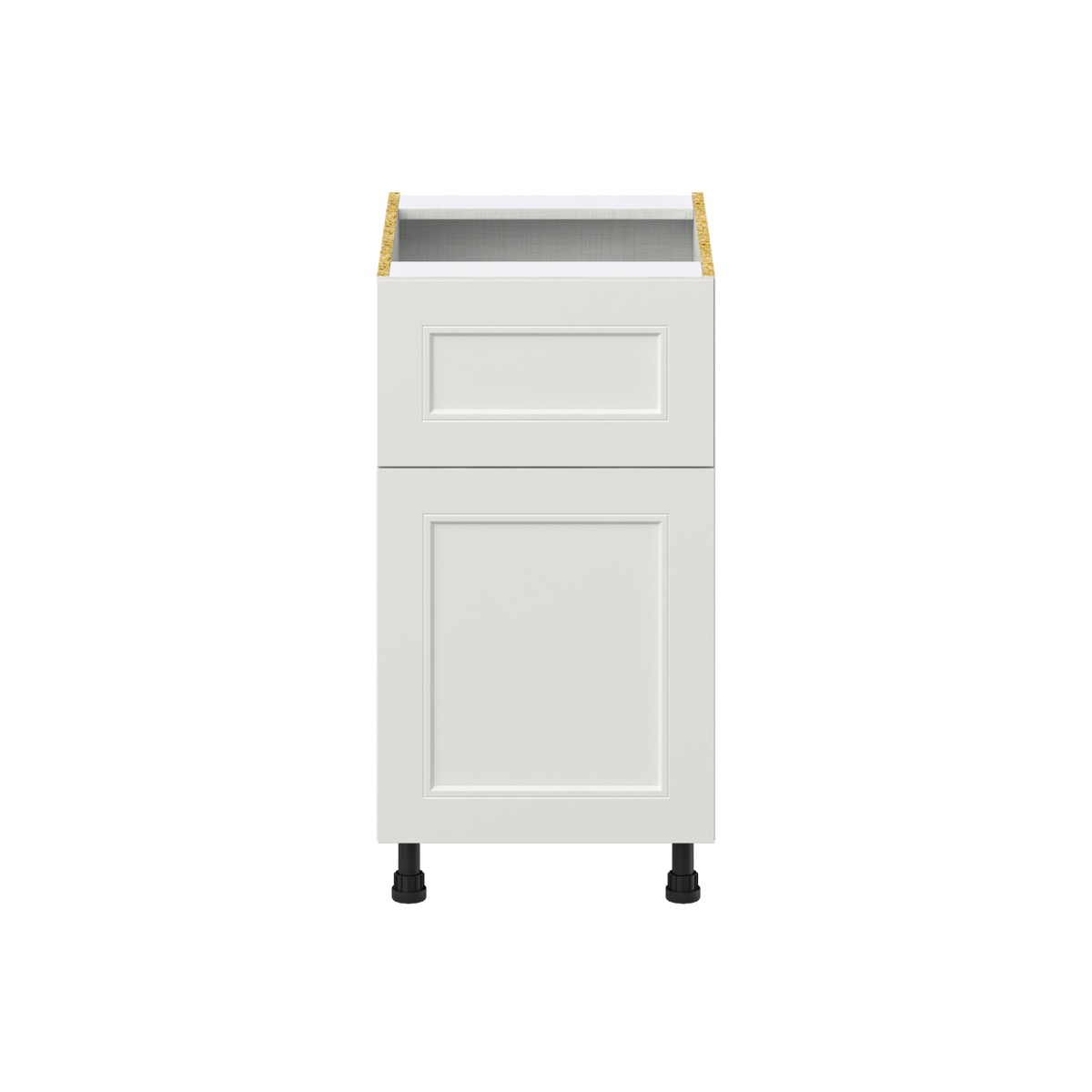 Littleton 18 in. W x 24 in. D x 34.5 in. H Painted Gray Shaker Assembled Base Kitchen Cabinet with a 10 in. Drawer