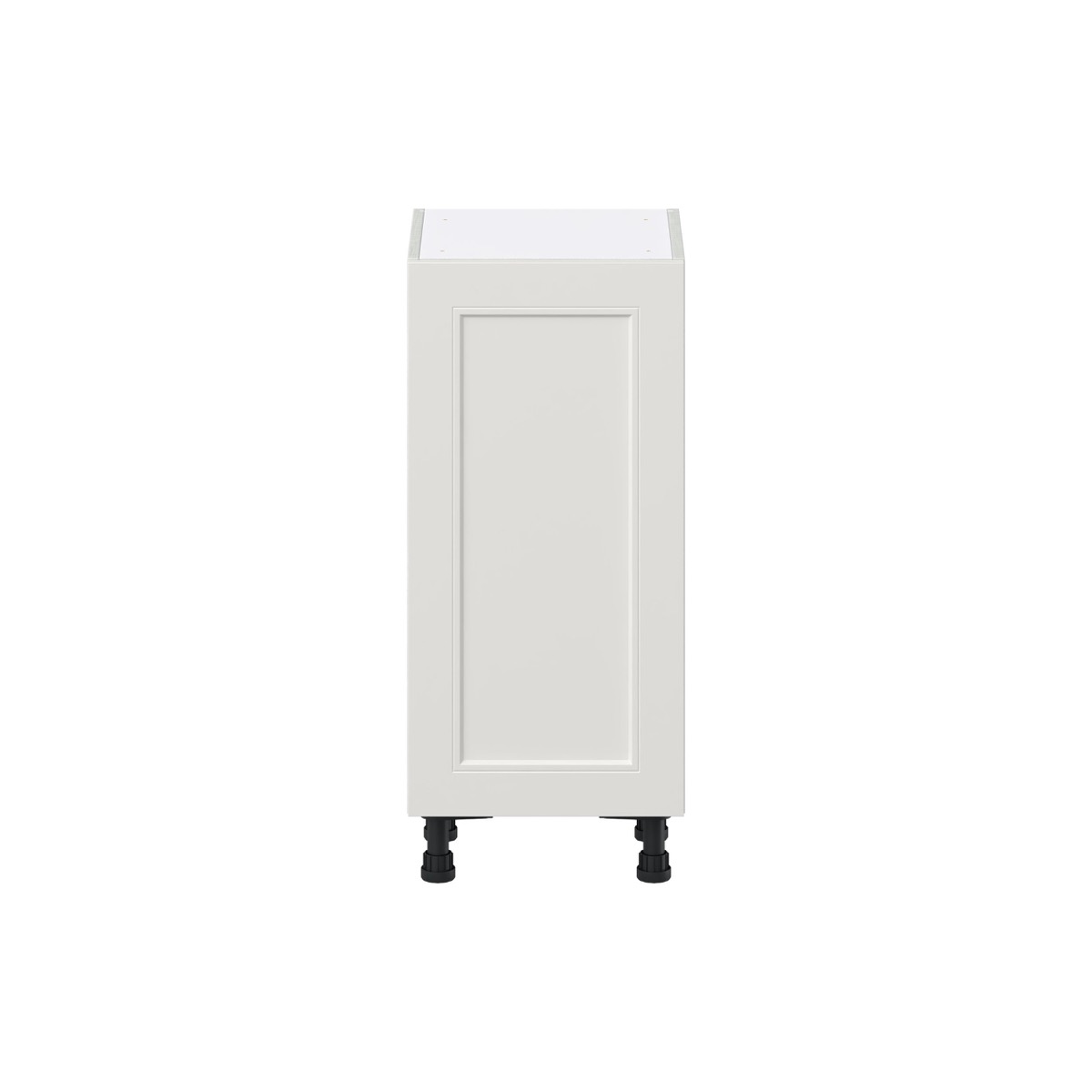 15 in. W x 14 in. D x 34.5 in. H Littleton Painted Gray Shaker Assembled Shallow Base Kitchen Cabinet with a Door