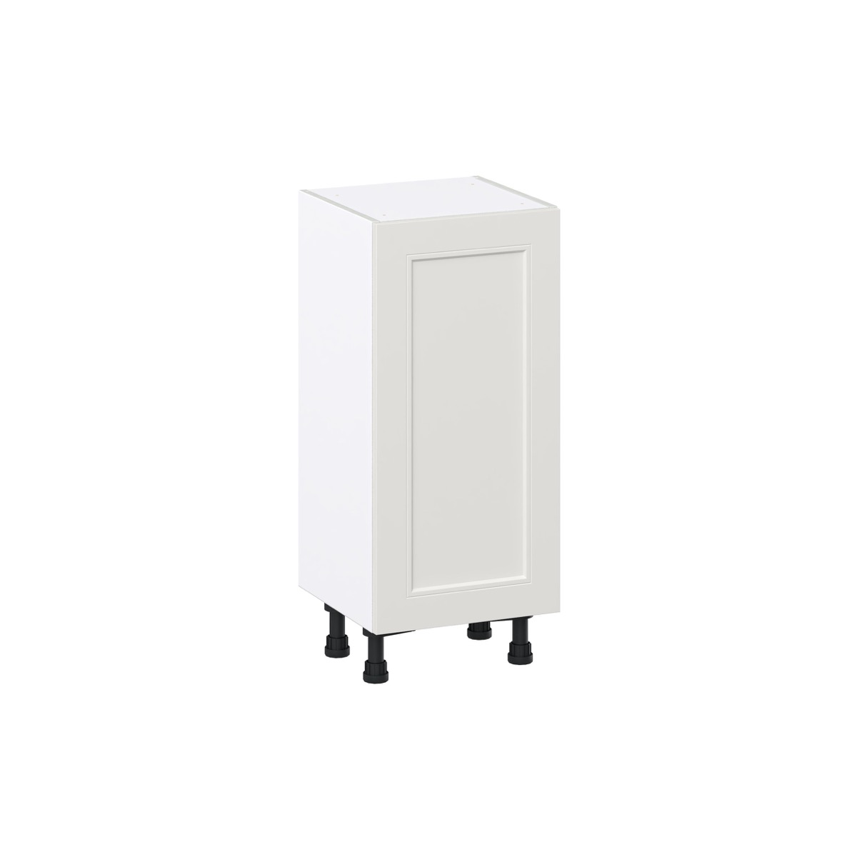 15 in. W x 14 in. D x 34.5 in. H Littleton Painted Gray Shaker Assembled Shallow Base Kitchen Cabinet with a Door