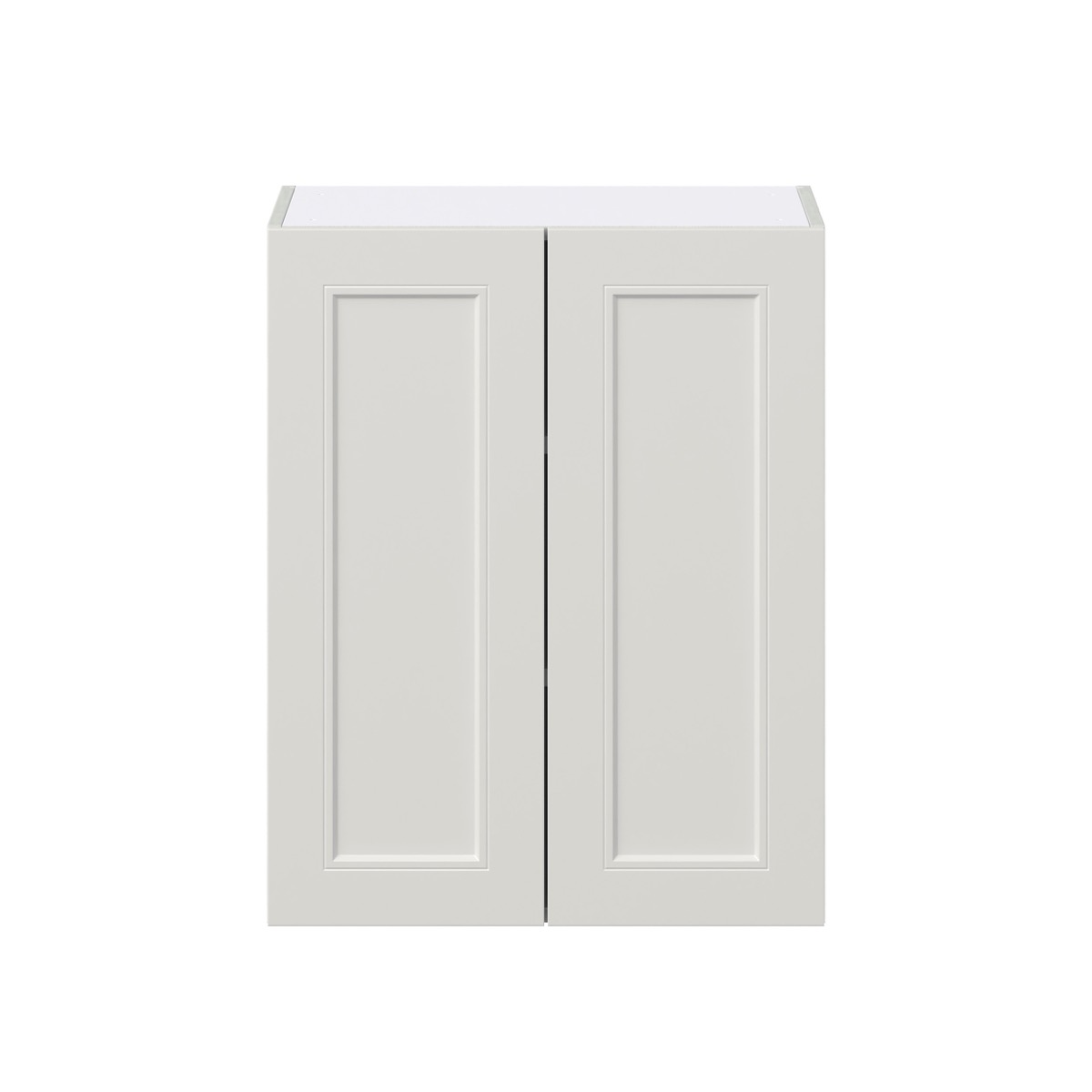 J COLLECTION Alton Painted White Recessed Assembled Wall Kitchen Cabinet with 2 Full Height Doors (24 in. W x 30 in. H x 14 in. D)