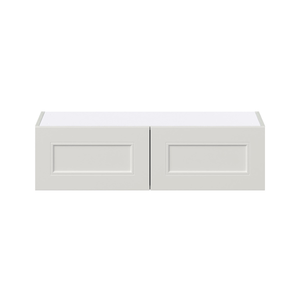 36 in. W x 14 in. D x 10 in. H Littleton Painted Gray Shaker Assembled Wall Bridge Kitchen Cabinet