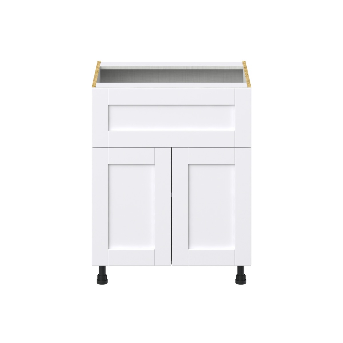 Mancos Bright White Shaker Assembled Base Kitchen Cabinet with 10 in. Drawer (27 in. W X 34.5 in. H X 24 in. D)