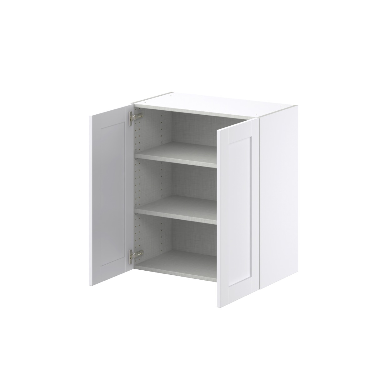 Mancos Bright White Shaker Assembled Wall Kitchen Cabinet (27 in. W X 30 in. H X 14 in. D)