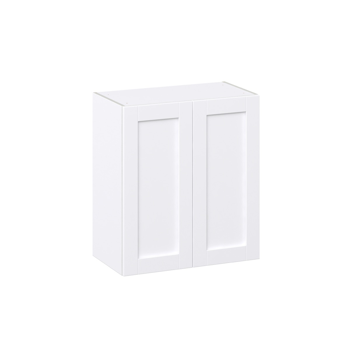 Mancos Bright White Shaker Assembled Wall Kitchen Cabinet (27 in. W X 30 in. H X 14 in. D)