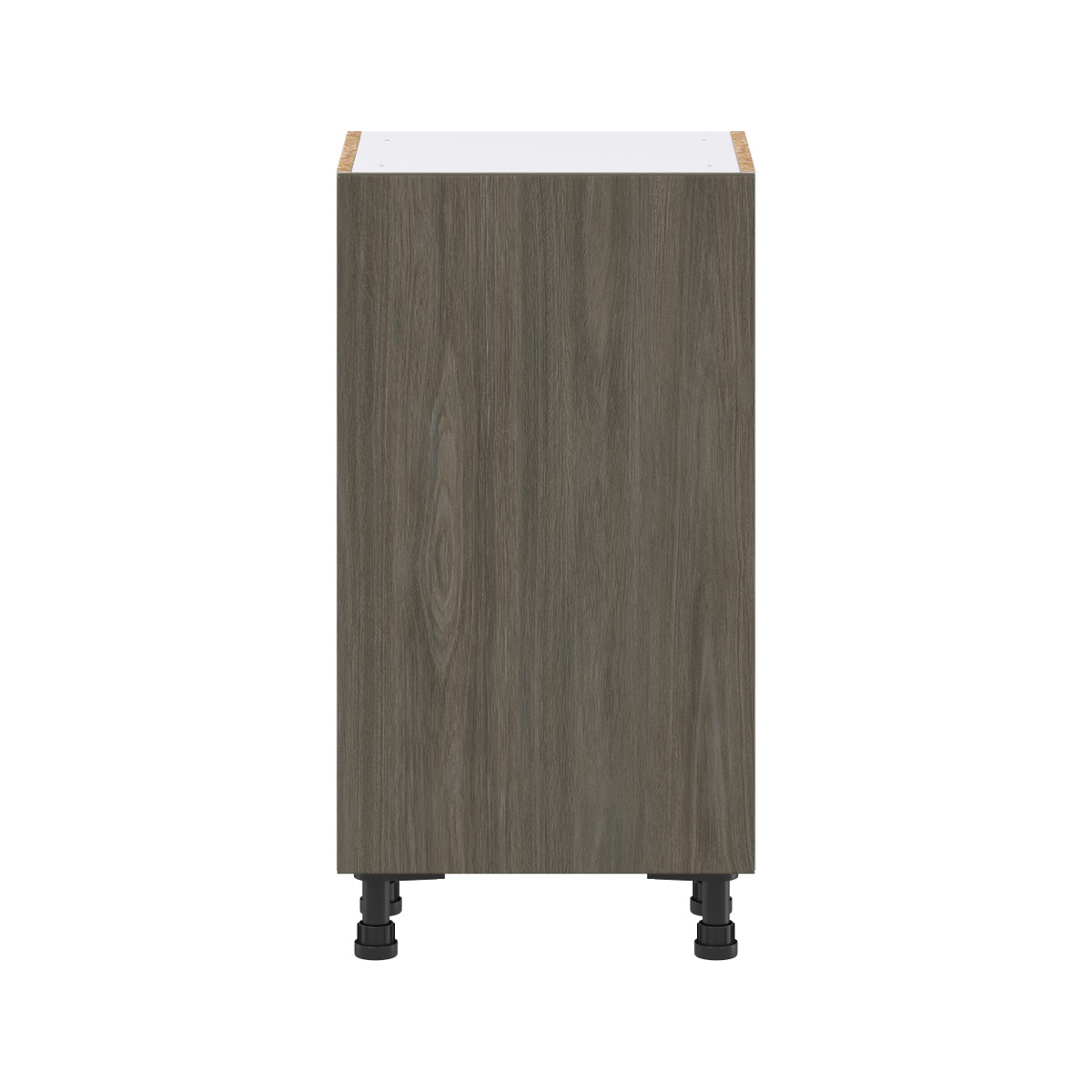 18 in. W x 14 in. D x 34.5 in. H Medora Textured Slab Walnut Assembled Shallow Base Kitchen Cabinet with Inner Drawers