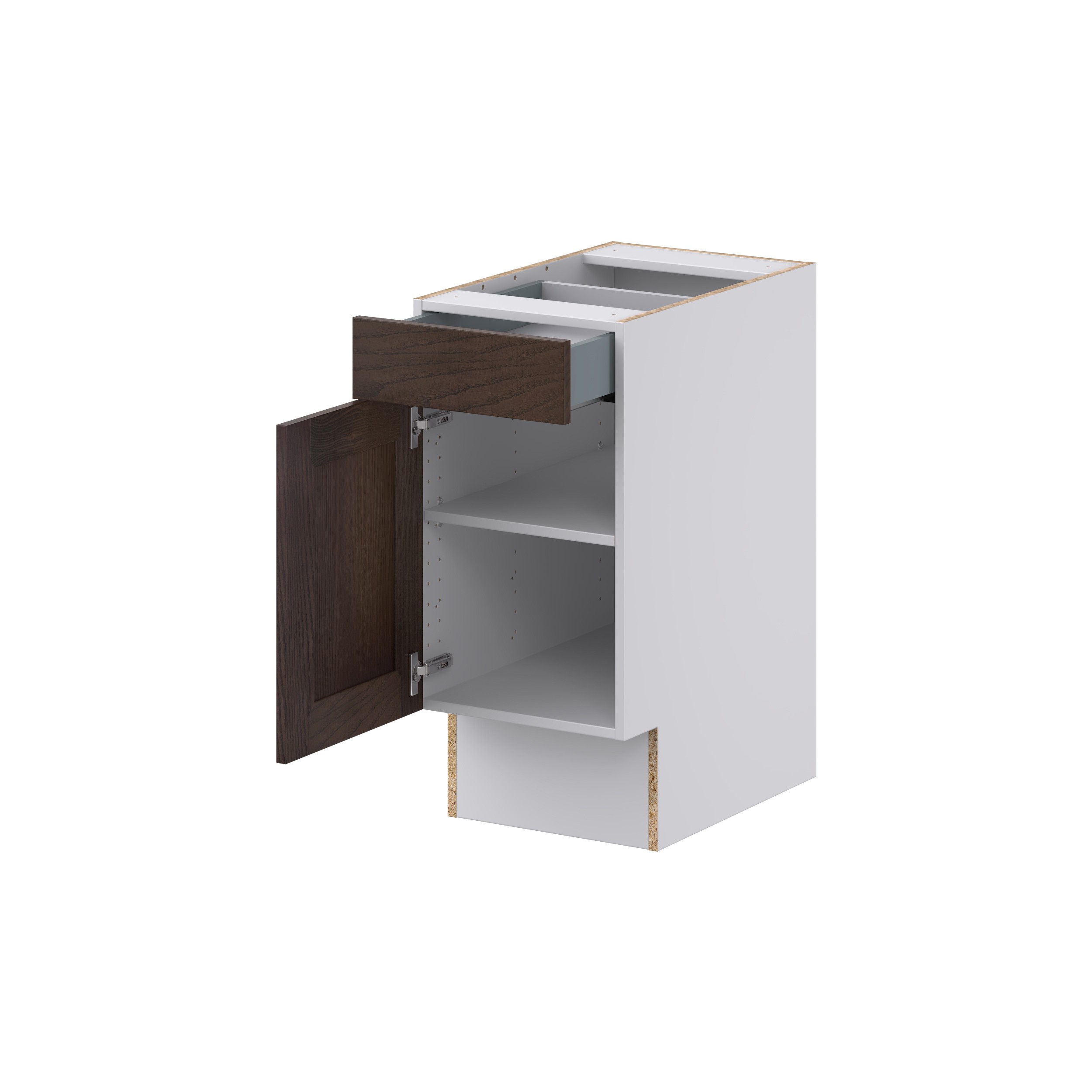 Lincoln Chestnut Solid Wood Assembled 15 in. W x 32.5 in. H x 23.75 in. D Accessible ADA Base Cabinet with 1 Drawer