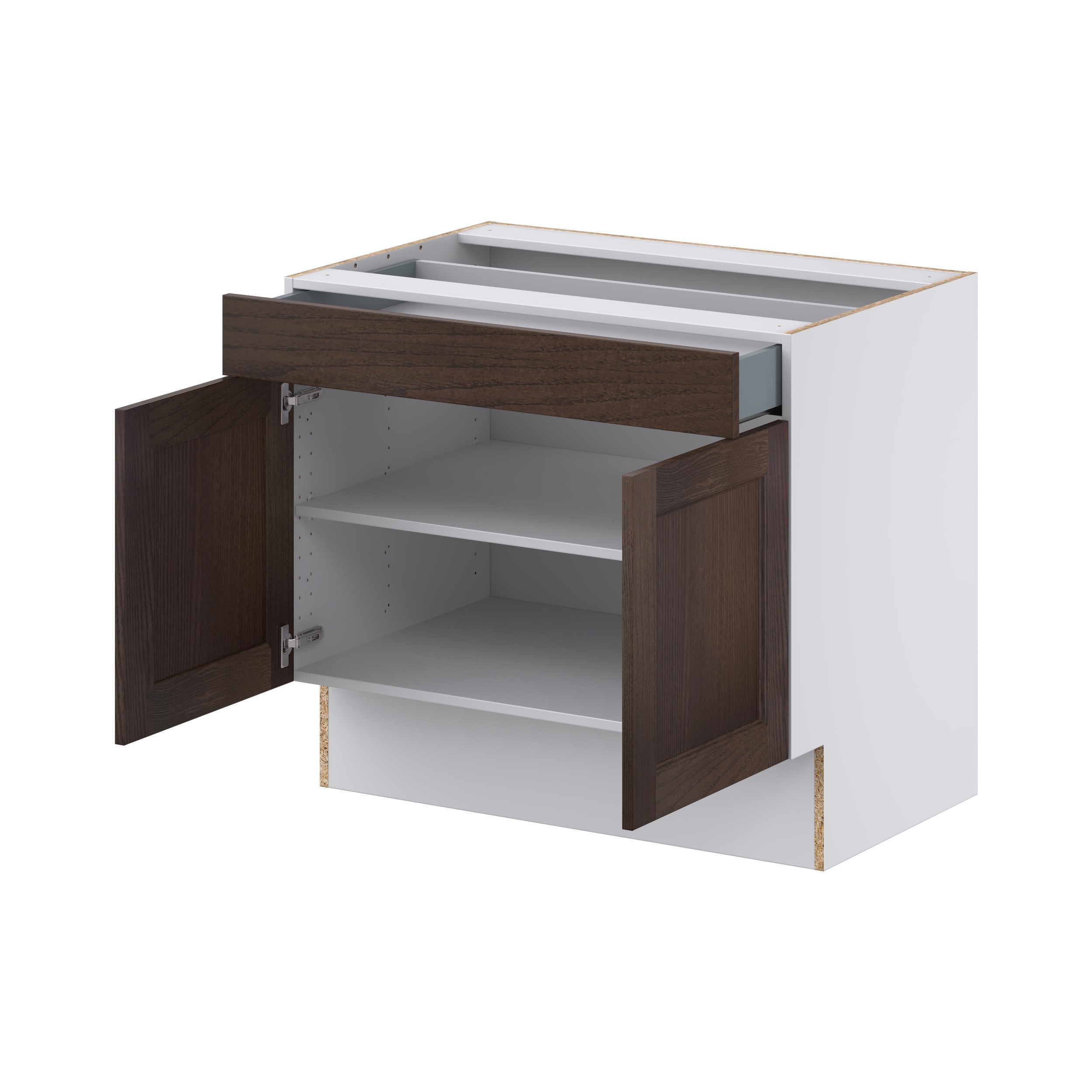 Lincoln Chestnut Solid Wood Assembled 36 in. W x 32.5 in. H x 23.75 in. D Accessible ADA Base Cabinet with 1 Drawer