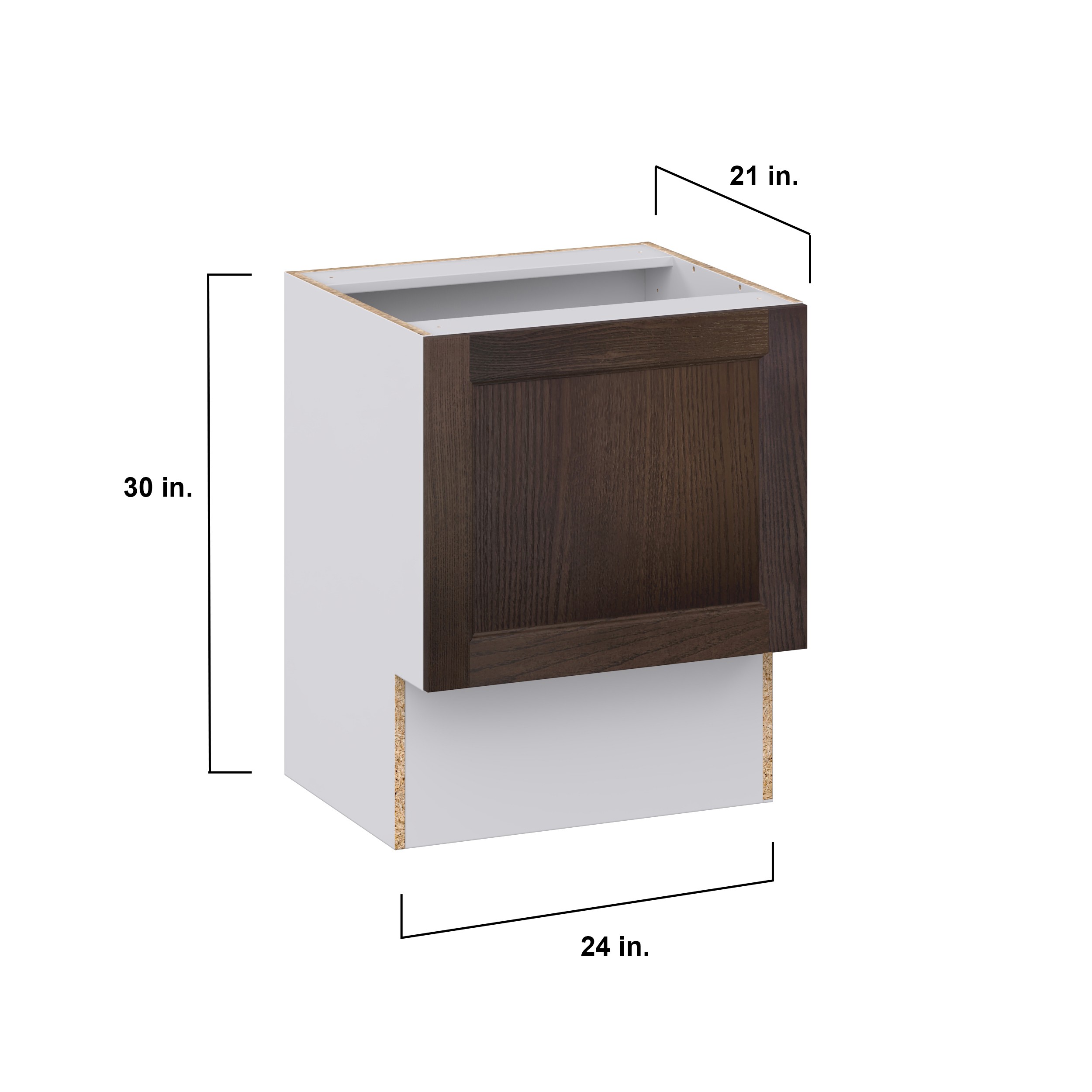 Lincoln Chestnut Solid Wood Assembled 24 in. W x 30 in. H x 21 in. D ...