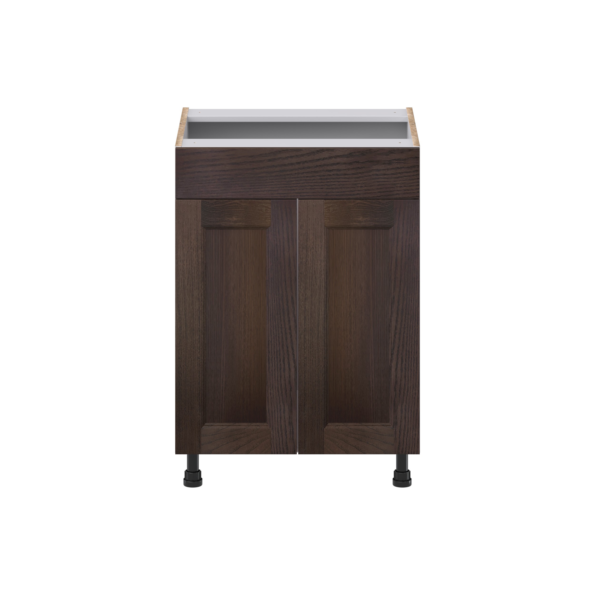 J COLLECTION Lincoln Chestnut Solid Wood Assembled Base Kitchen Cabinet with 3-Inner Drawers (21 in. W x 34.5 in. H x 24 in. D)