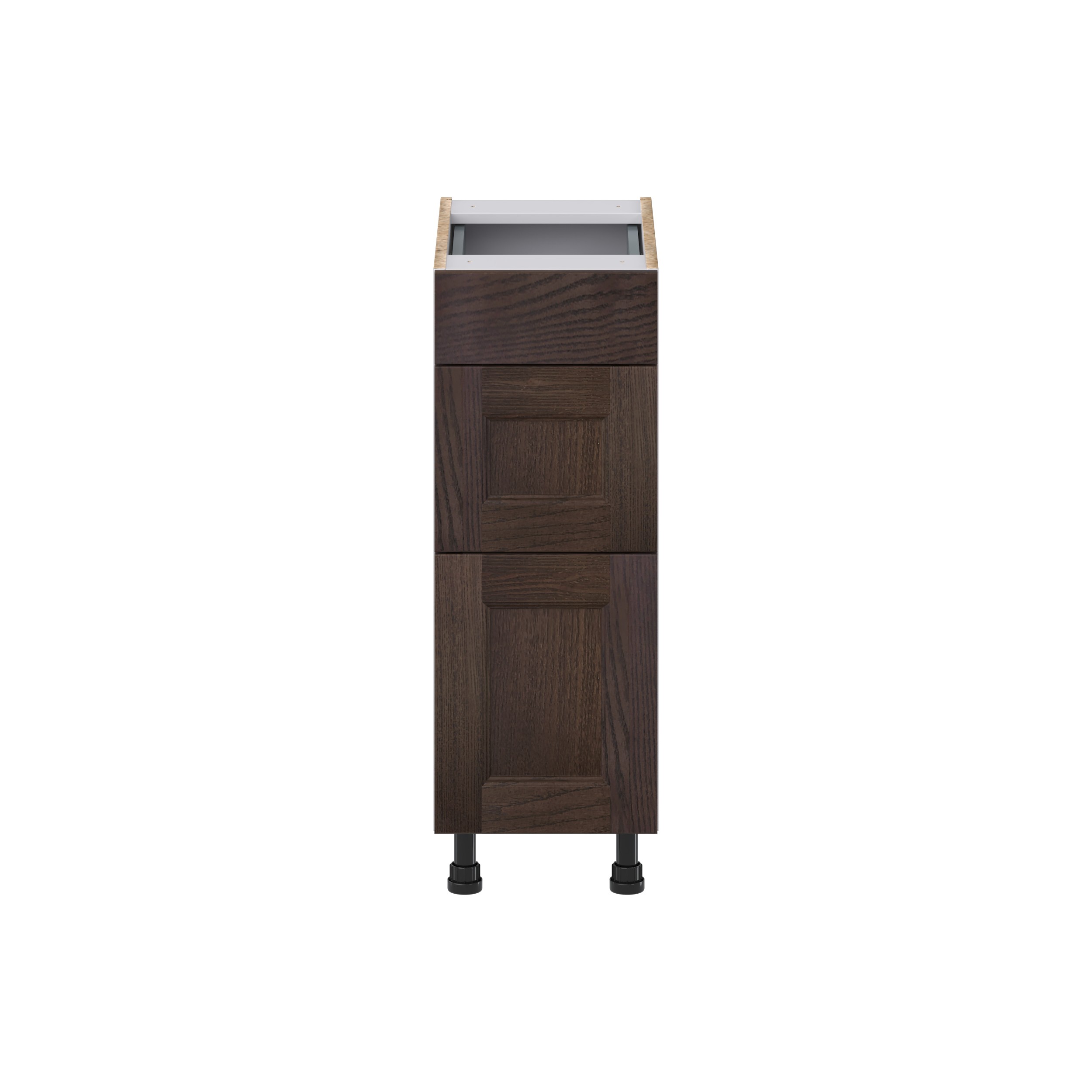 Lincoln Chestnut Solid Wood Assembled 12 in. W x 34.5 in. H x 21 in. D Vanity Drawer Base Cabinet with 3Drawers