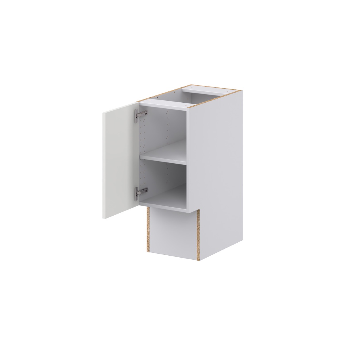Alton Painted White Recessed Assembled 12 in. W x 30 in. H x 21 in. D Accessible ADA Vanity Base Kitchen Cabinet