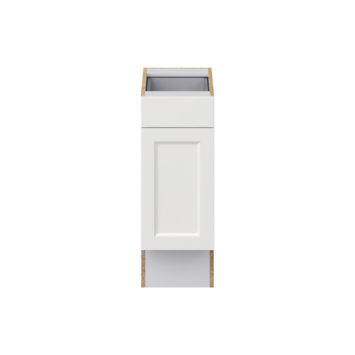 Alton Painted White Recessed Assembled 12 in. W x 32.5 in. H x 23.75 in. D Accessible ADA 1 Drawer Base Kitchen Cabinet