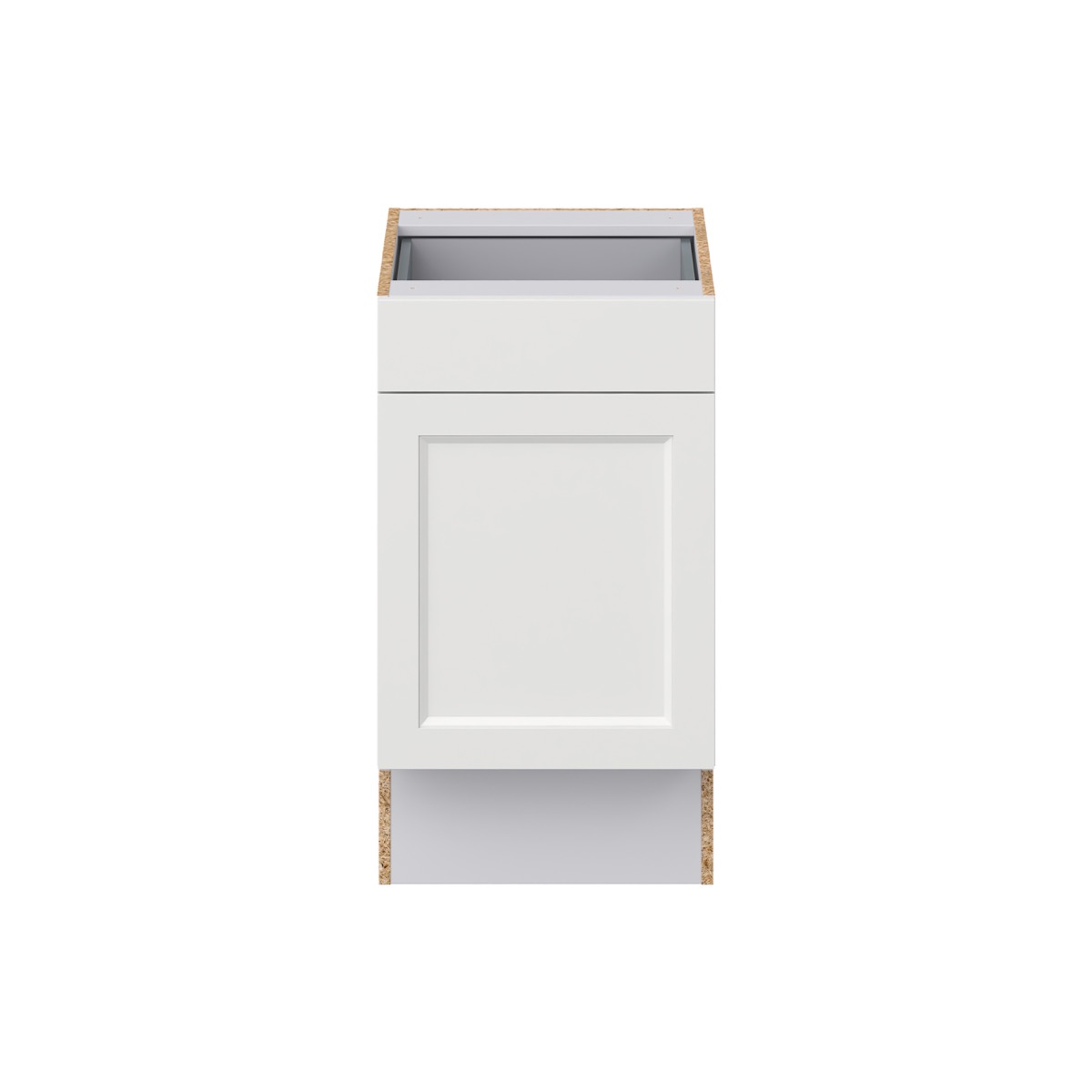 Alton Painted White Recessed Assembled 18 in. W x 32.5 in. H x 23.75 in. D Accessible ADA 1 Drawer Base Kitchen Cabinet