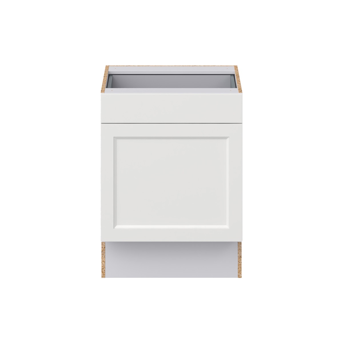 Alton Painted White Recessed Assembled 24 in. W x 32.5 in. H x 23.75 in. D Accessible ADA 1 Drawer Base Kitchen Cabinet