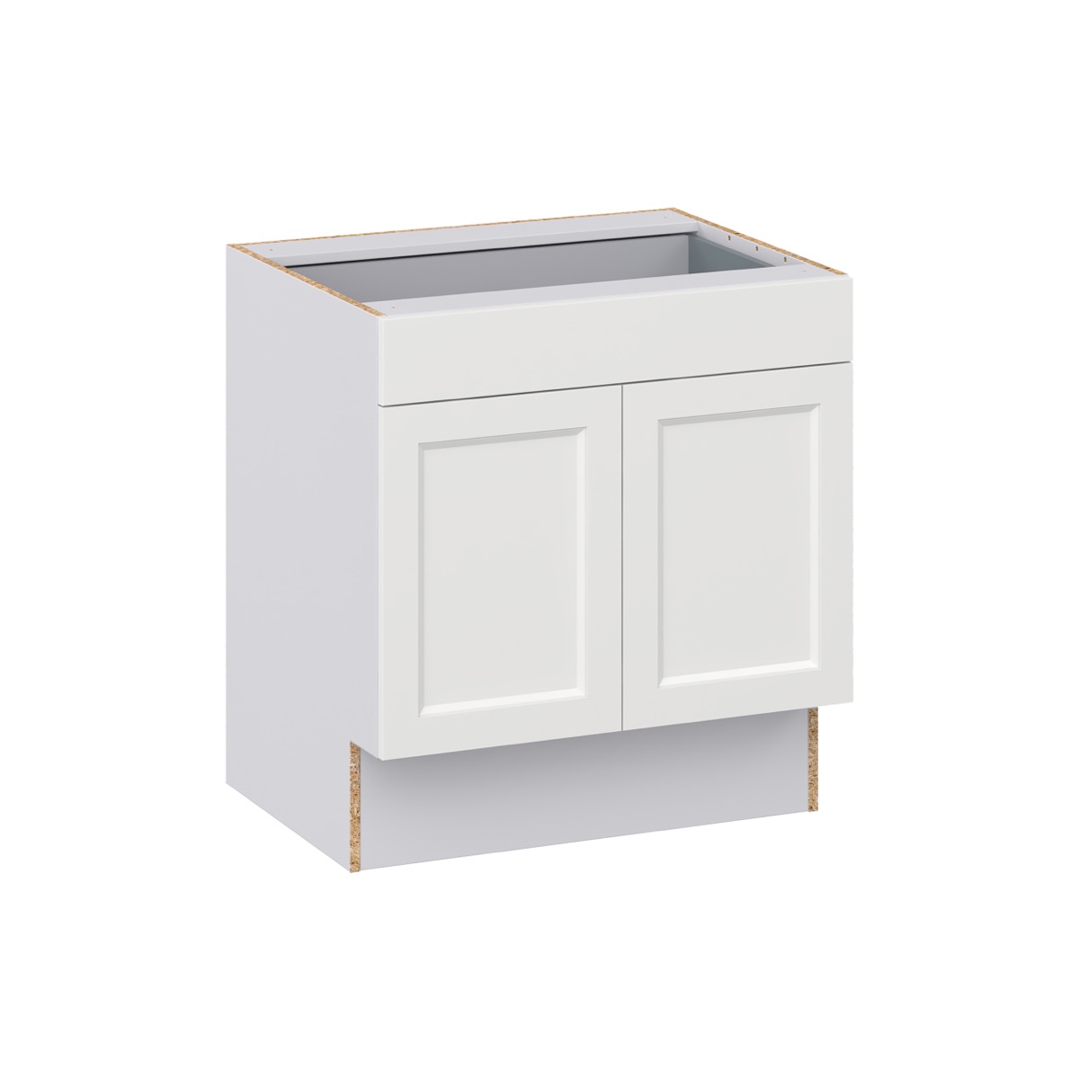 Alton Painted White Recessed Assembled 30 in. W x 32.5 in. H x 23.75 in. D Accessible ADA 1 Drawer Base Kitchen Cabinet