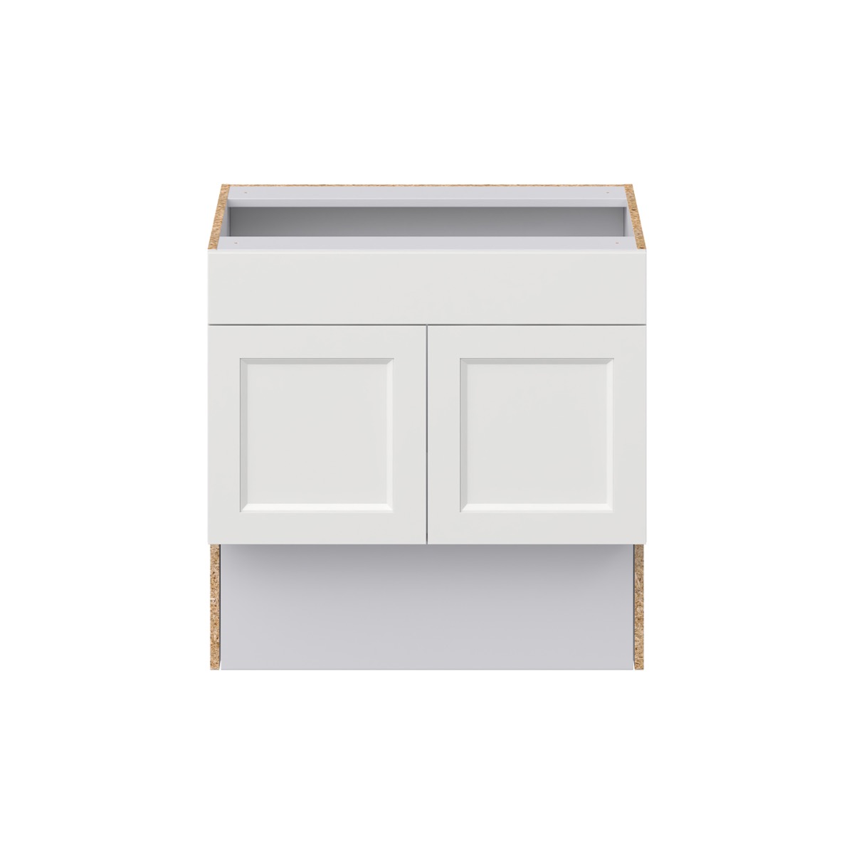 Alton Painted White Recessed Assembled 30 in. W x 30 in. H x 21 in. D ADA Remove Front Vanity Sink Base Kitchen Cabinet
