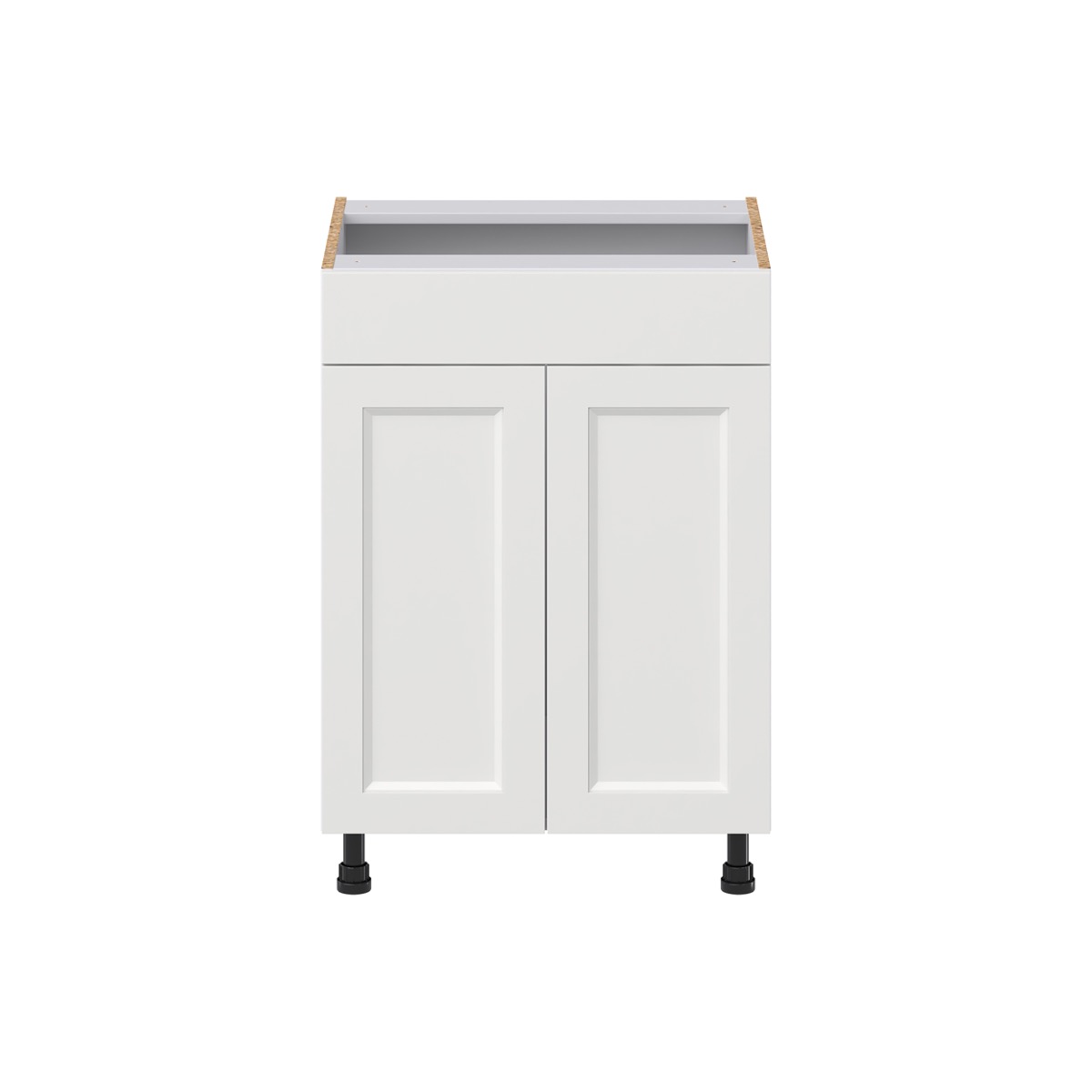 Alton Painted White Recessed Assembled 24 in.W x 34.5 in. H x 21 in. D Vanity False Front Sink Base Kitchen Cabinet