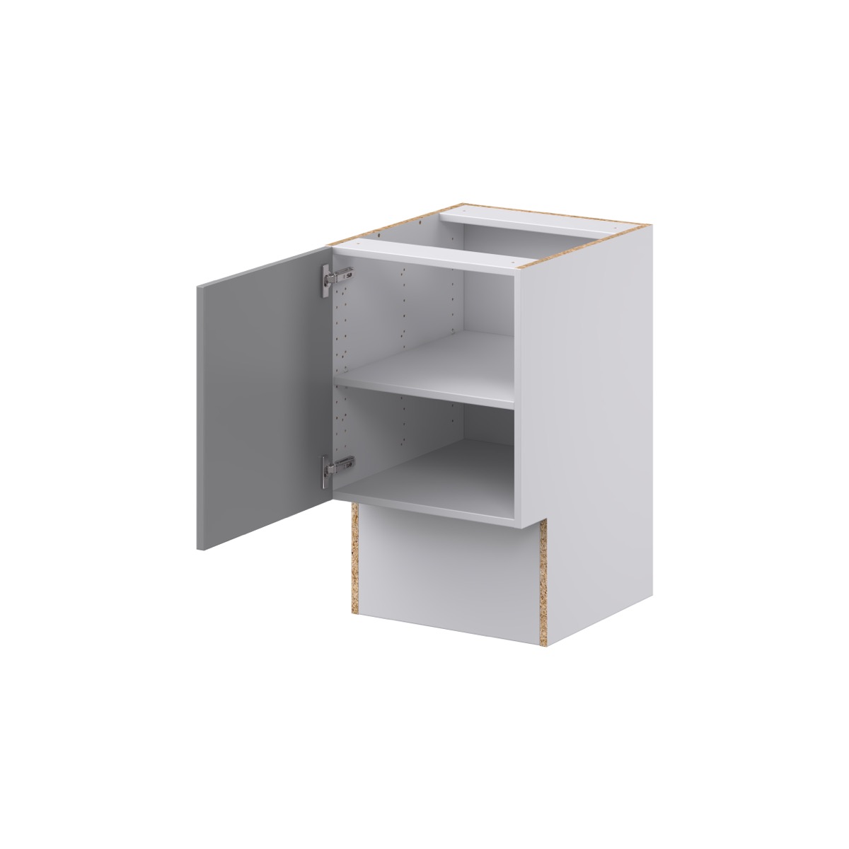 Bristol Painted Slate Gray Shaker Assembled 18 in. W x 30 in. H x 21 in. D Accessible ADA Vanity Base Kitchen Cabinet