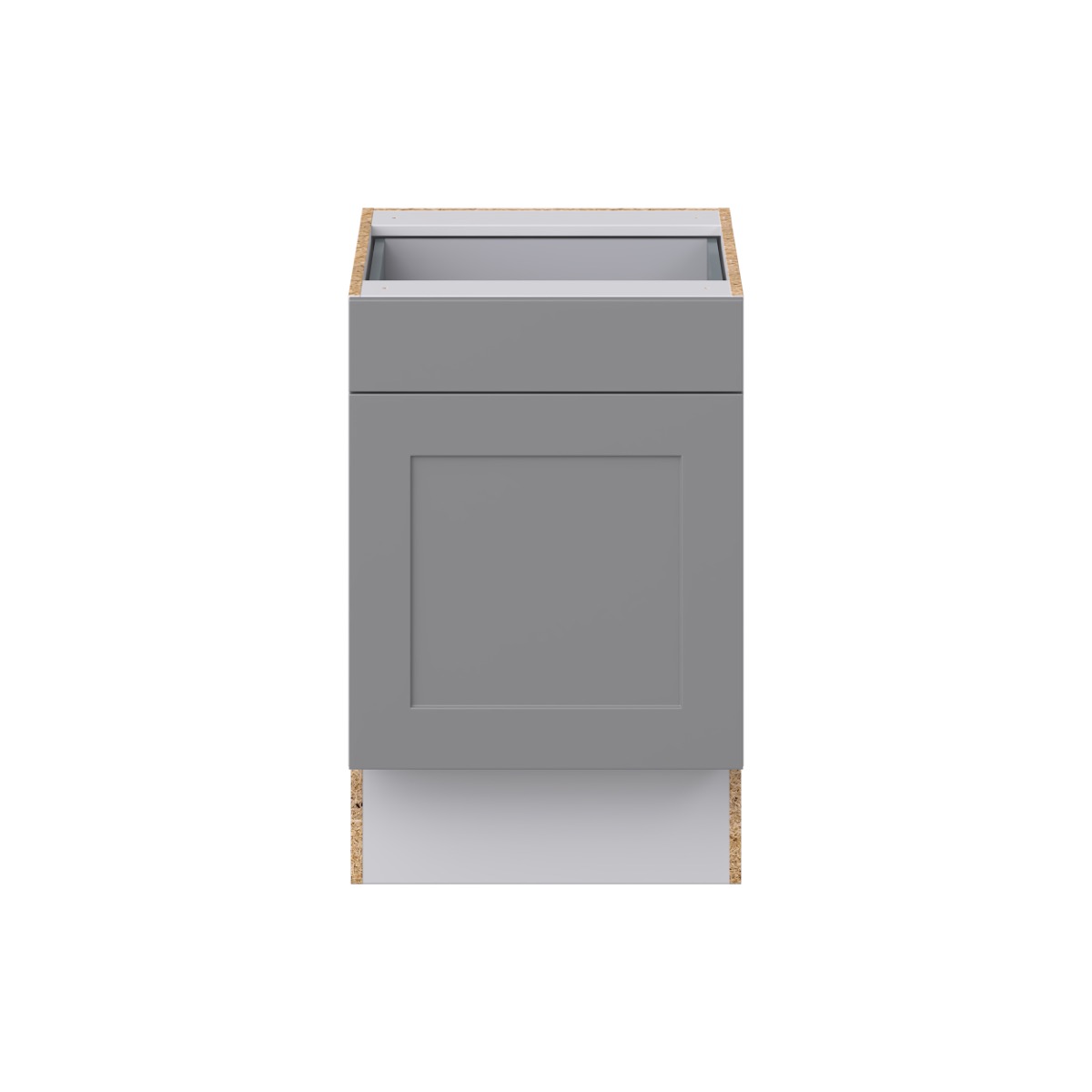Bristol Painted Slate Gray Shaker Assembled 21 in.W x 32.5 in.H x 23.75 in.D Accessible ADA 1 Draw Base Kitchen Cabinet