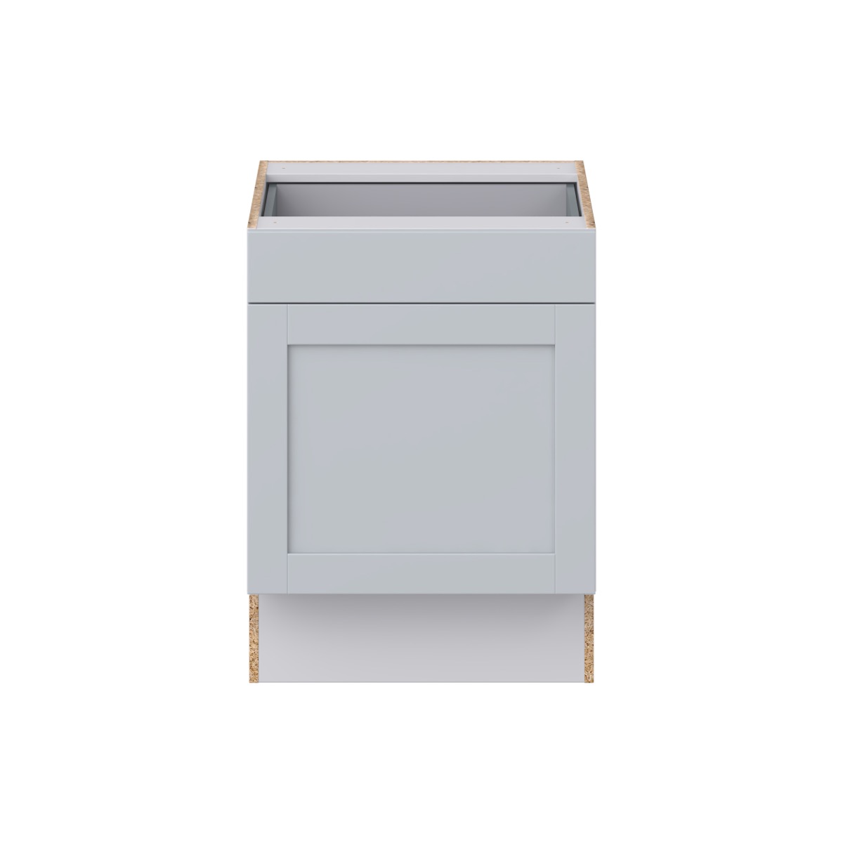 Cumberland Light Gray Shaker Assembled 24 in. W x 32.5 in. H x 23.75 in. D Accessible ADA 1 Drawer Base Kitchen Cabinet