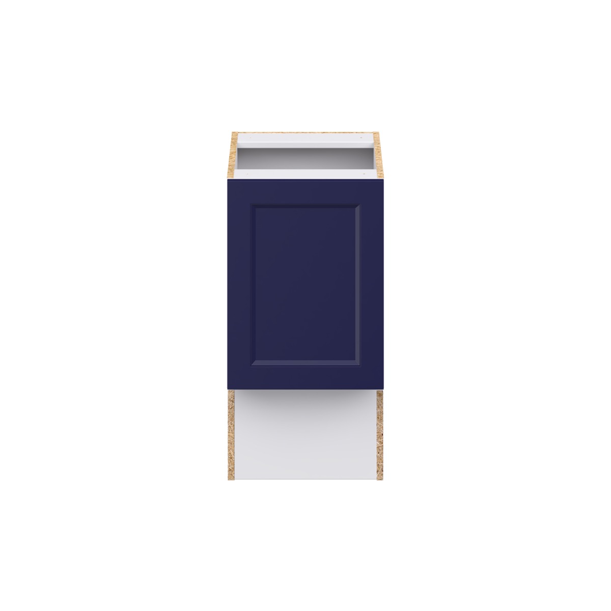Devon Painted Blue Recessed Assembled 15 in. W x 30 in. H x 21 in. D Accessible ADA Vanity Base Kitchen Cabinet