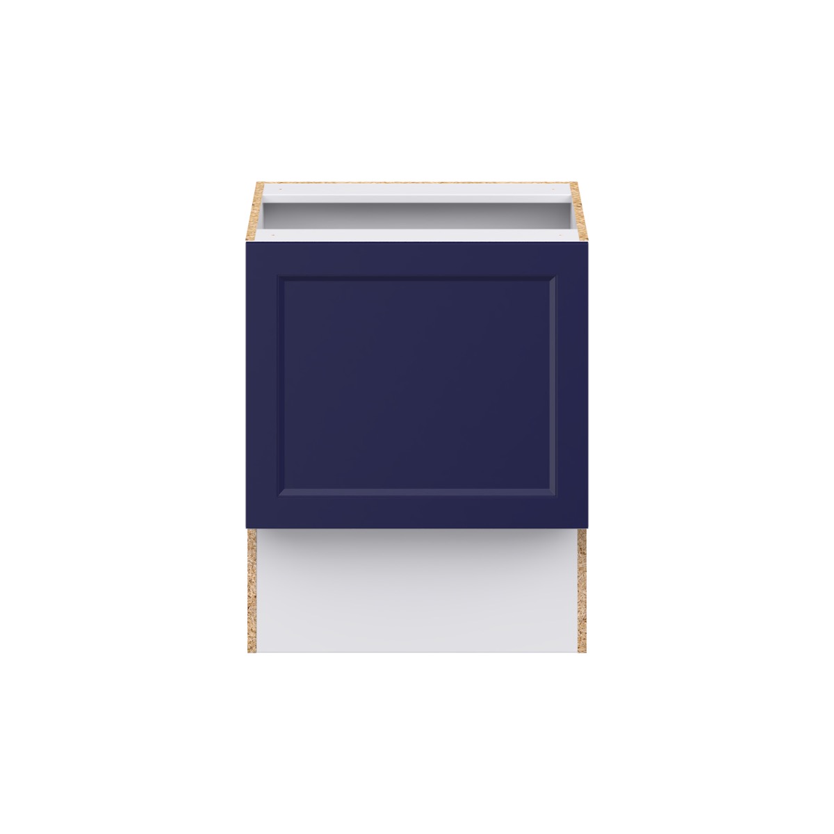 Devon Painted Blue Recessed Assembled 24 in. W x 30 in. H x 21 in. D Accessible ADA Vanity Base Kitchen Cabinet