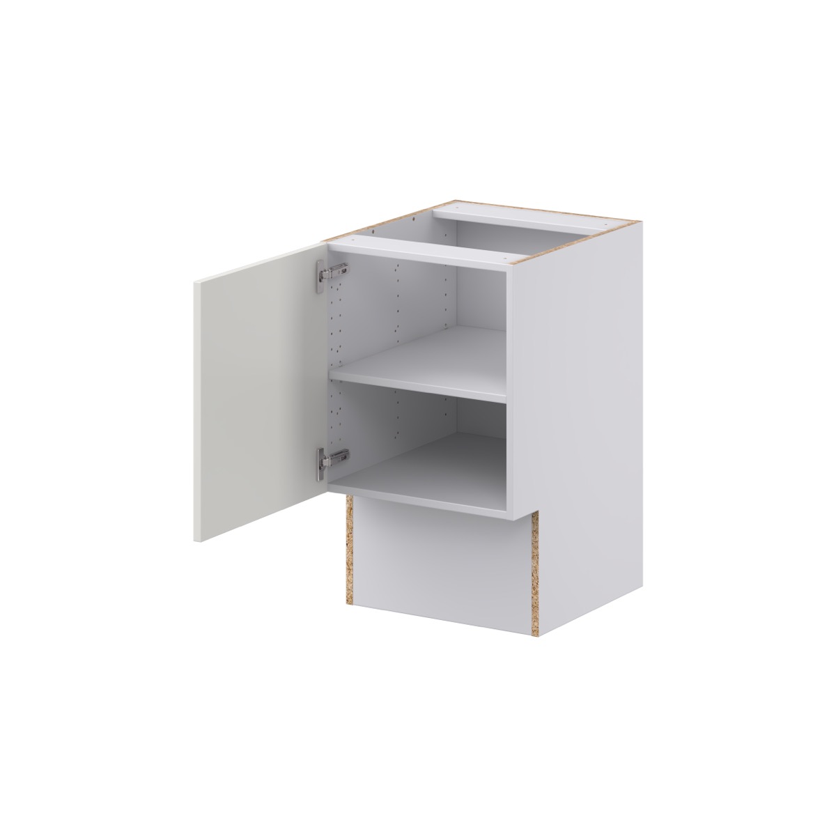 Littleton Painted Gray Recessed Assembled 18 in. W x 30 in. H x 21 in. D Accessible ADA Vanity Base Kitchen Cabinet