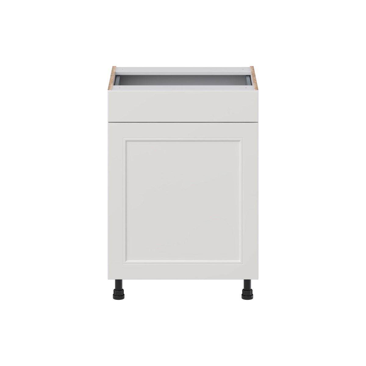 Littleton Painted Gray Recessed Assembled 24 in. W x 34.5 in. H x 21 in. D Vanity 1 Drawer Base Kitchen Cabinet