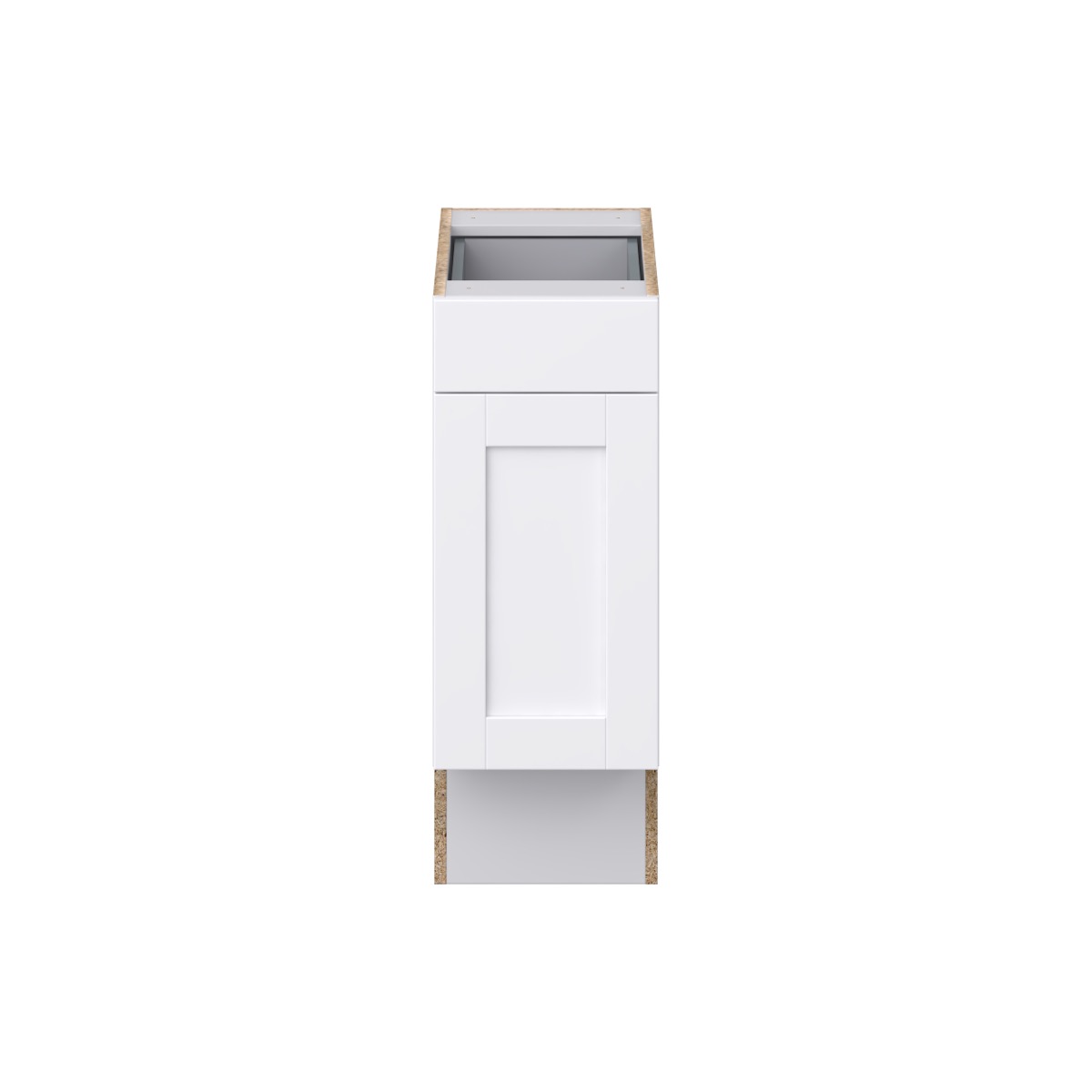 Mancos Bright White Shaker Assembled Accessible ADA Base Cabinet with 1 Drawer (12 in. W x 32.5 in. H x 23.75 in. D)