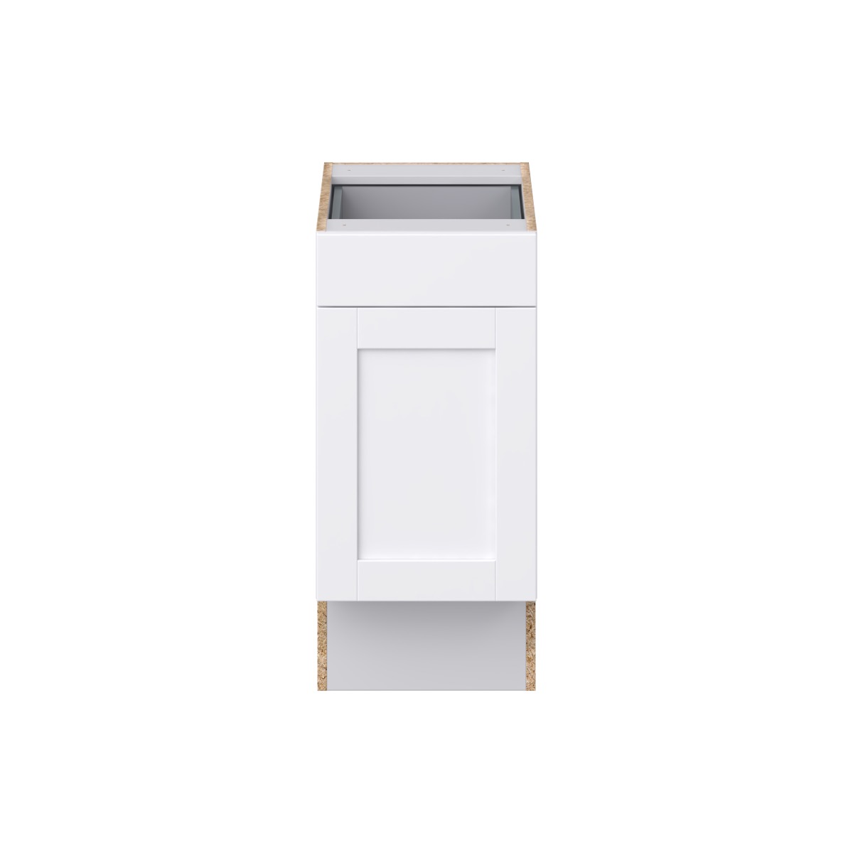 Mancos Bright White Shaker Assembled Accessible ADA Base Cabinet with 1 Drawer (15 in. W x 32.5 in. H x 23.75 in. D)