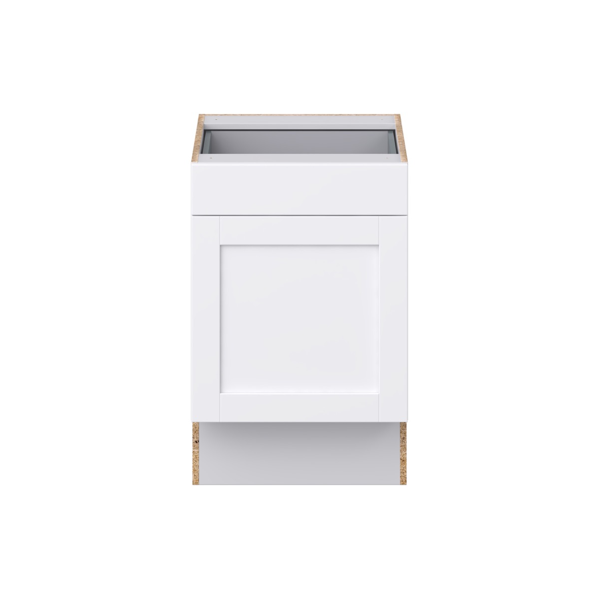 Mancos Bright White Shaker Assembled Accessible ADA Base Cabinet with 1 Drawer (21 in. W x 32.5 in. H x 23.75 in. D)