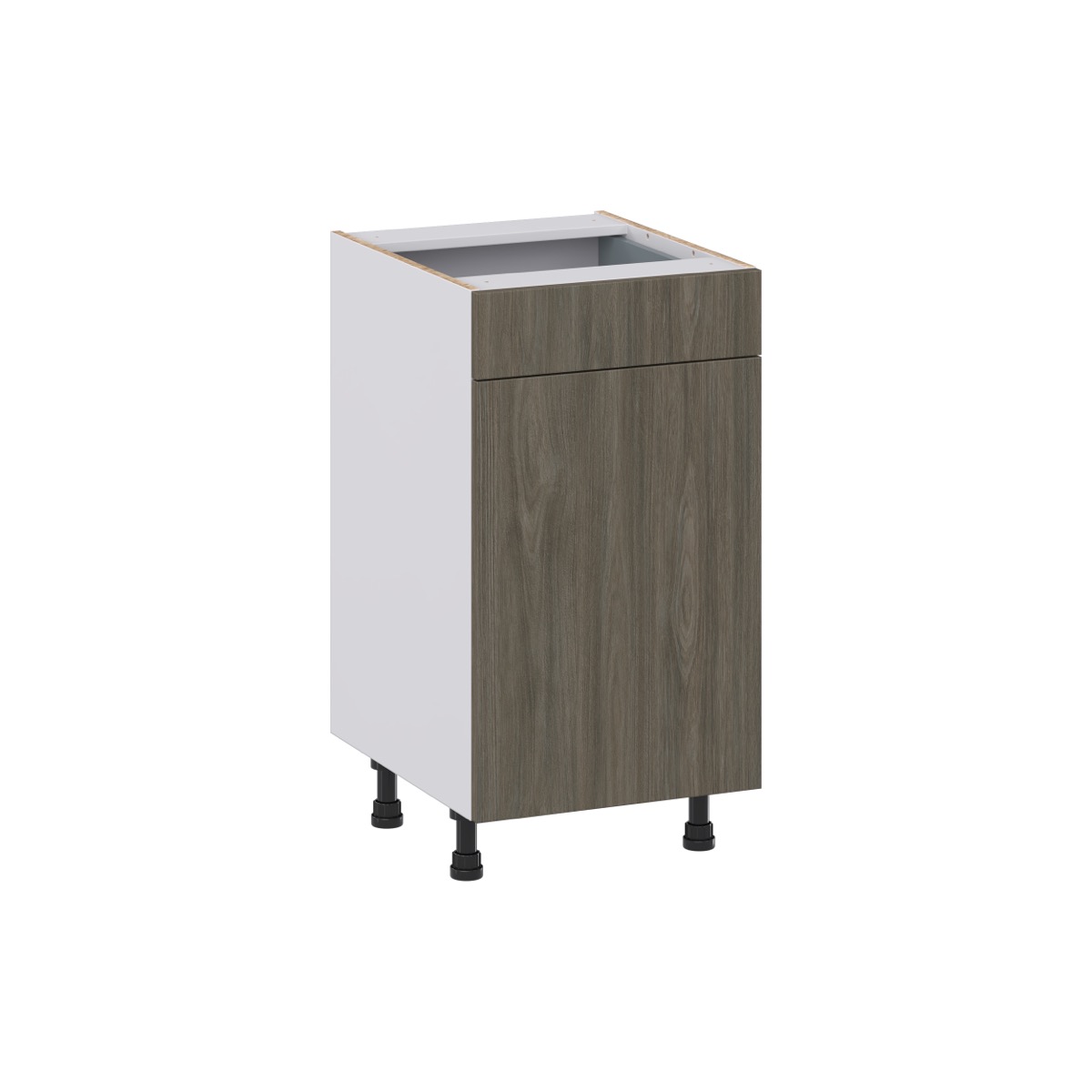 Medora Textured Slab Walnut Assembled 18 in. W x 34.5 in. H x 21 in. D Vanity 1 Drawer Base Kitchen Cabinet