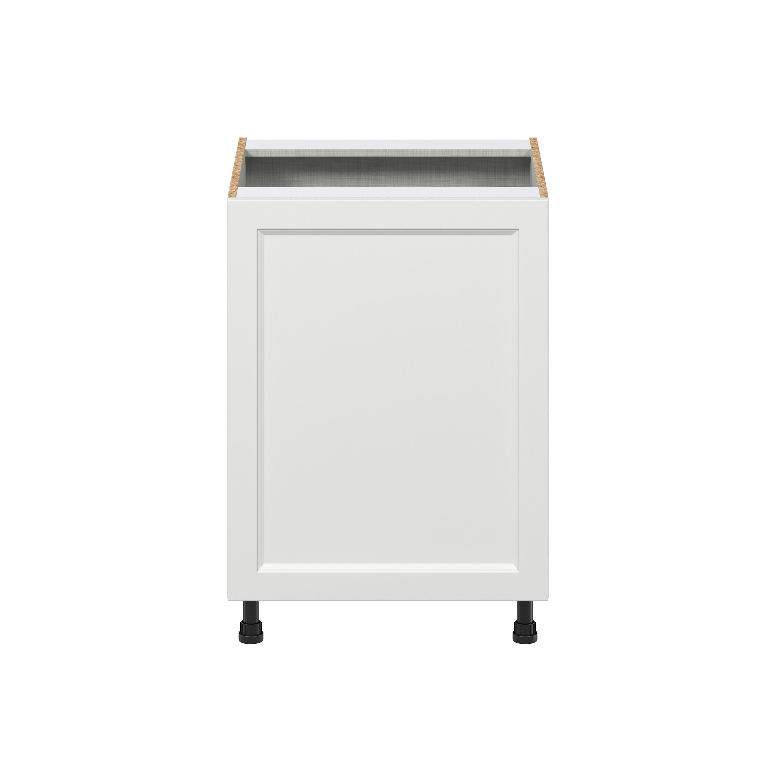 Alton 24 in. W x 34.5 in. H x 24 in. D Painted White Recessed Assembled 3  Waste Bins Pull out Kitchen Cabinet - J Collection, image size:2500x2500