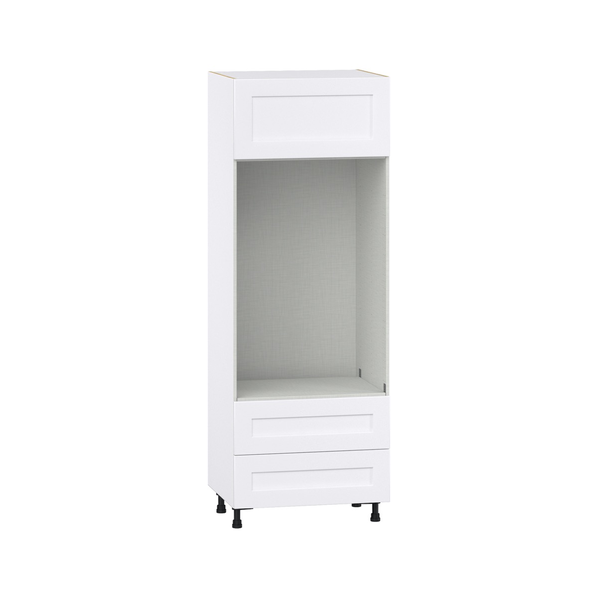 Cumberland Light Gray Shaker Assembled Pantry Micro/Oven Kitchen Cabinet (30 in. W x 84.5 in. H x 24 in. D)