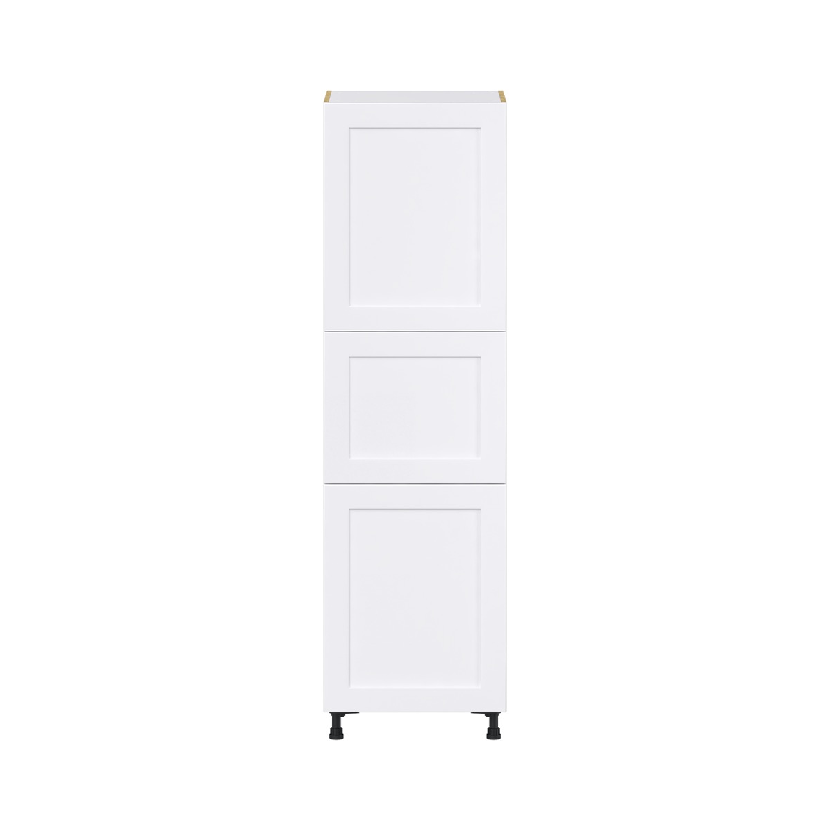Fairhope Bright White Slab Assembled Pantry Kitchen Cabinet with 4-Shelves (24 in. W x 84.5 in. H x 24 in. D)