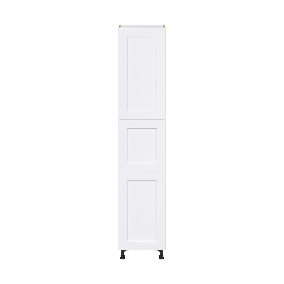 Fairhope Bright White Slab Assembled Pantry Kitchen Cabinet (18 in. W x 89.5 in. H x 24 in. D)