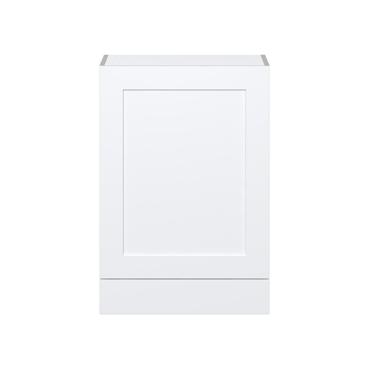 Mancos Bright White Shaker Assembled Wall Kitchen Cabinet with a Drawer (24 in. W x 35 in. H x 14 in. D)