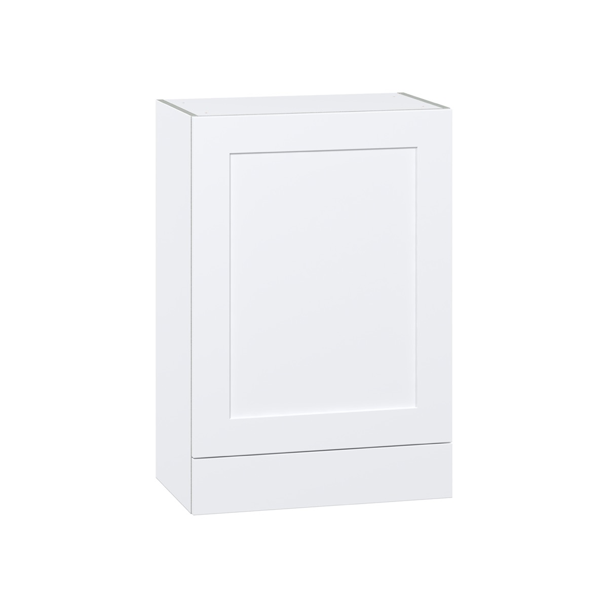 Mancos Bright White Shaker Assembled Wall Kitchen Cabinet with a Drawer (24 in. W x 35 in. H x 14 in. D)