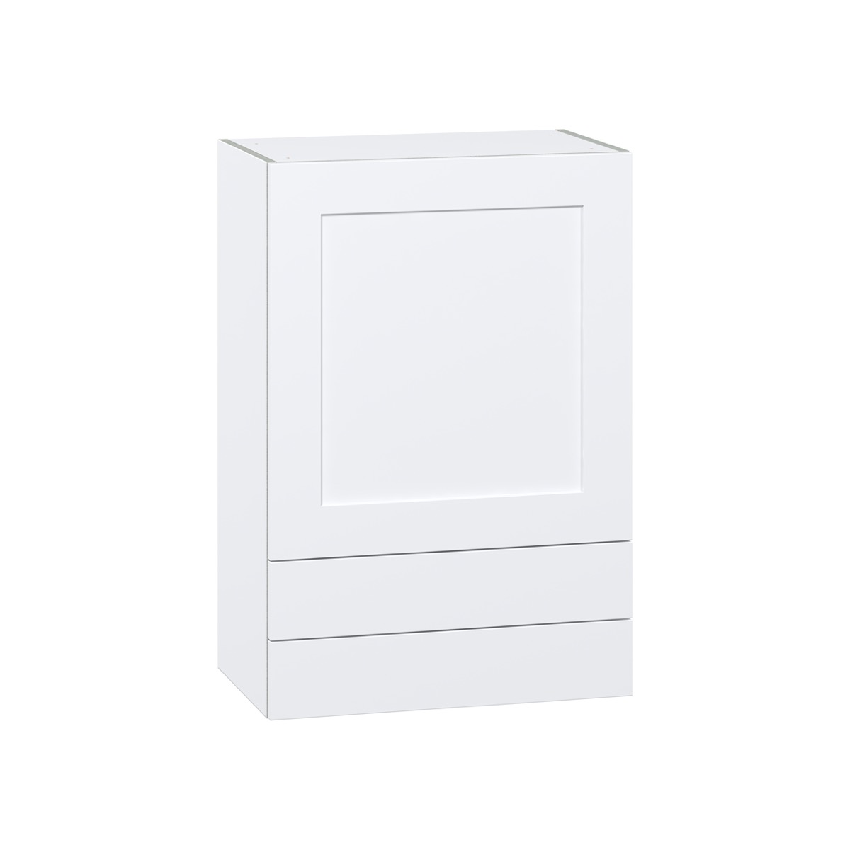 Wallace Painted Warm White Shaker Assembled Wall Kitchen Cabinet with 2-Drawers (24 in. W x 35 in. H x 14 in. D)